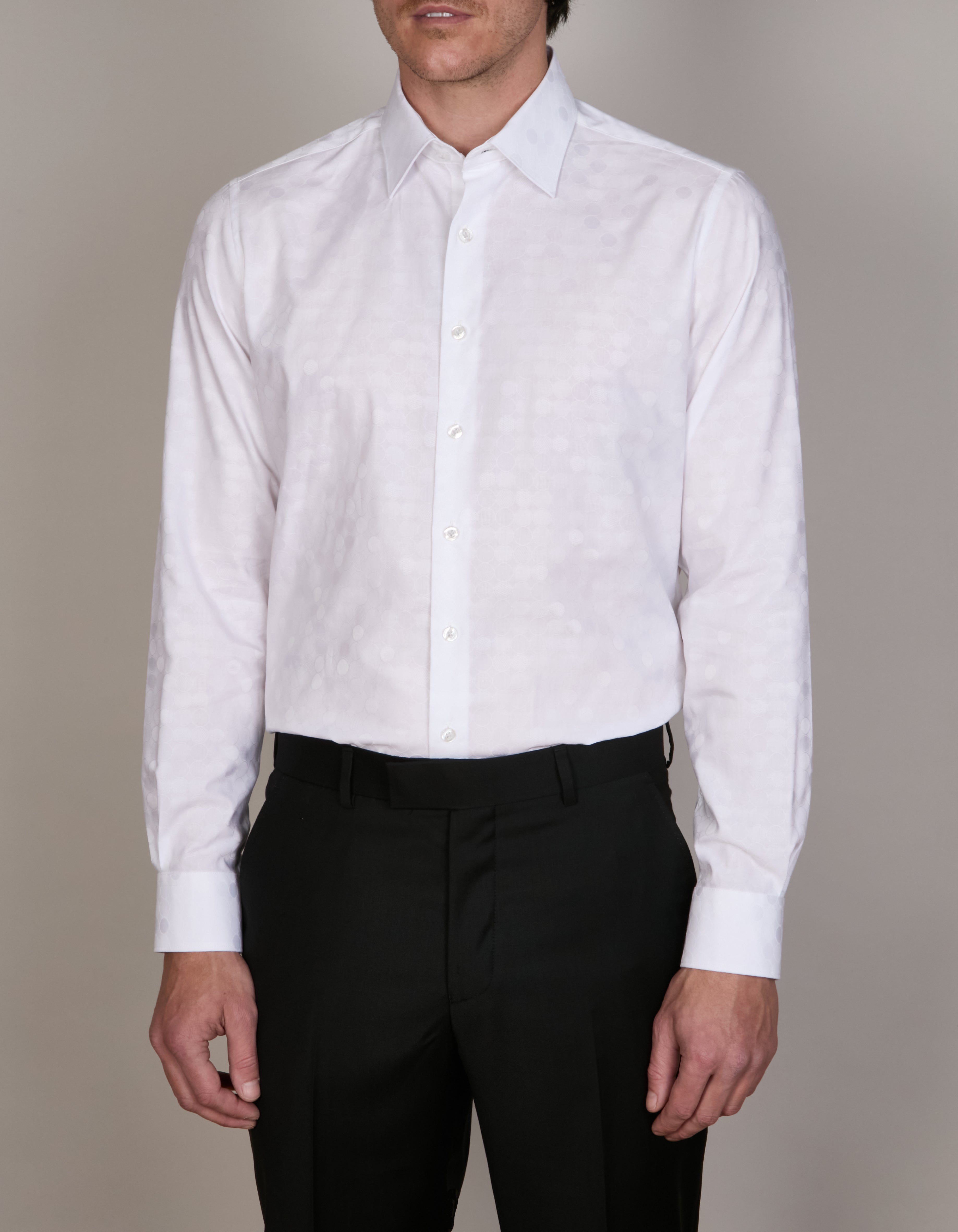 DOT JACQUARD PARTY SHIRT SLIM FIT