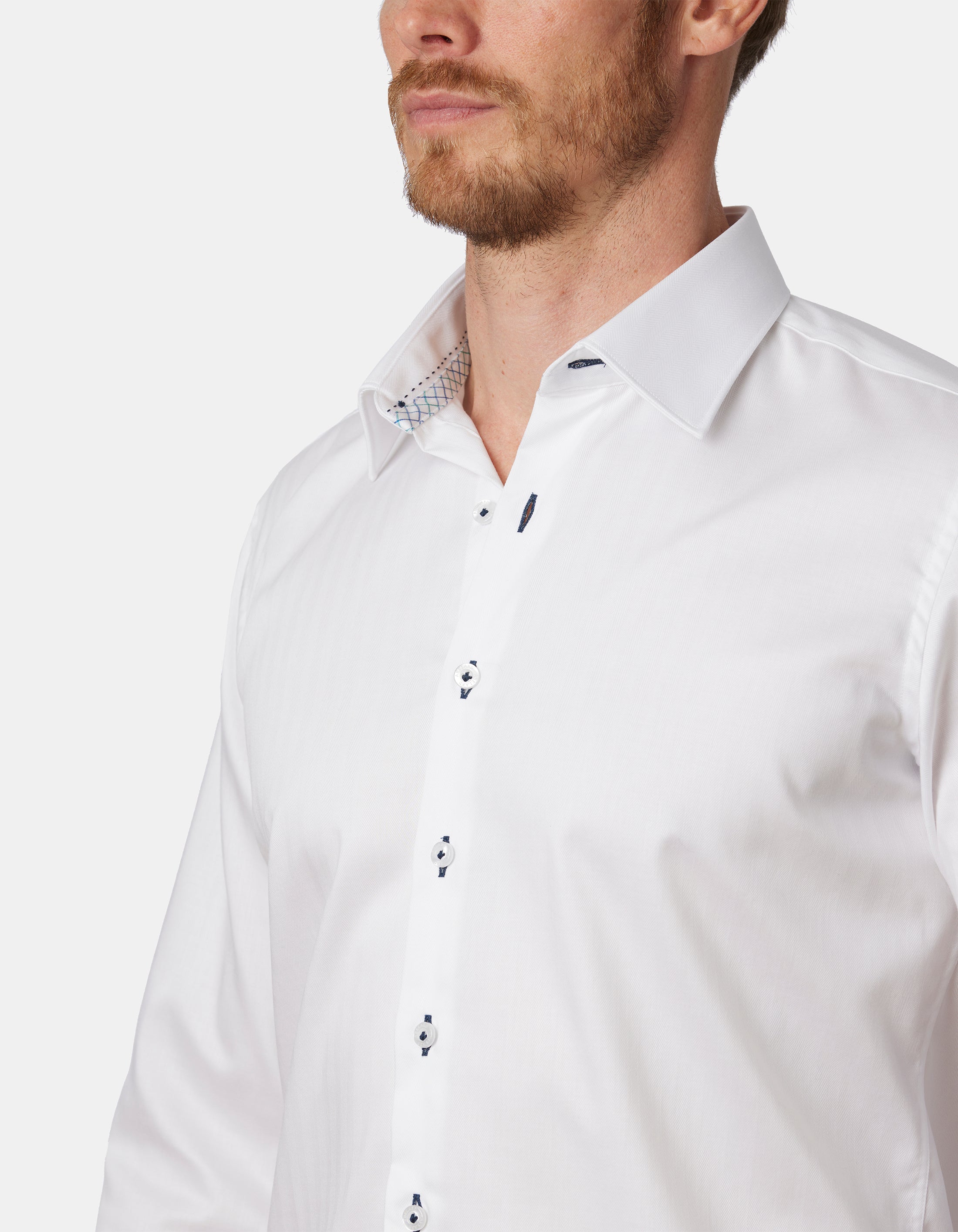 ANTIBES HERRINGBONE SLIM FIT SHIRT