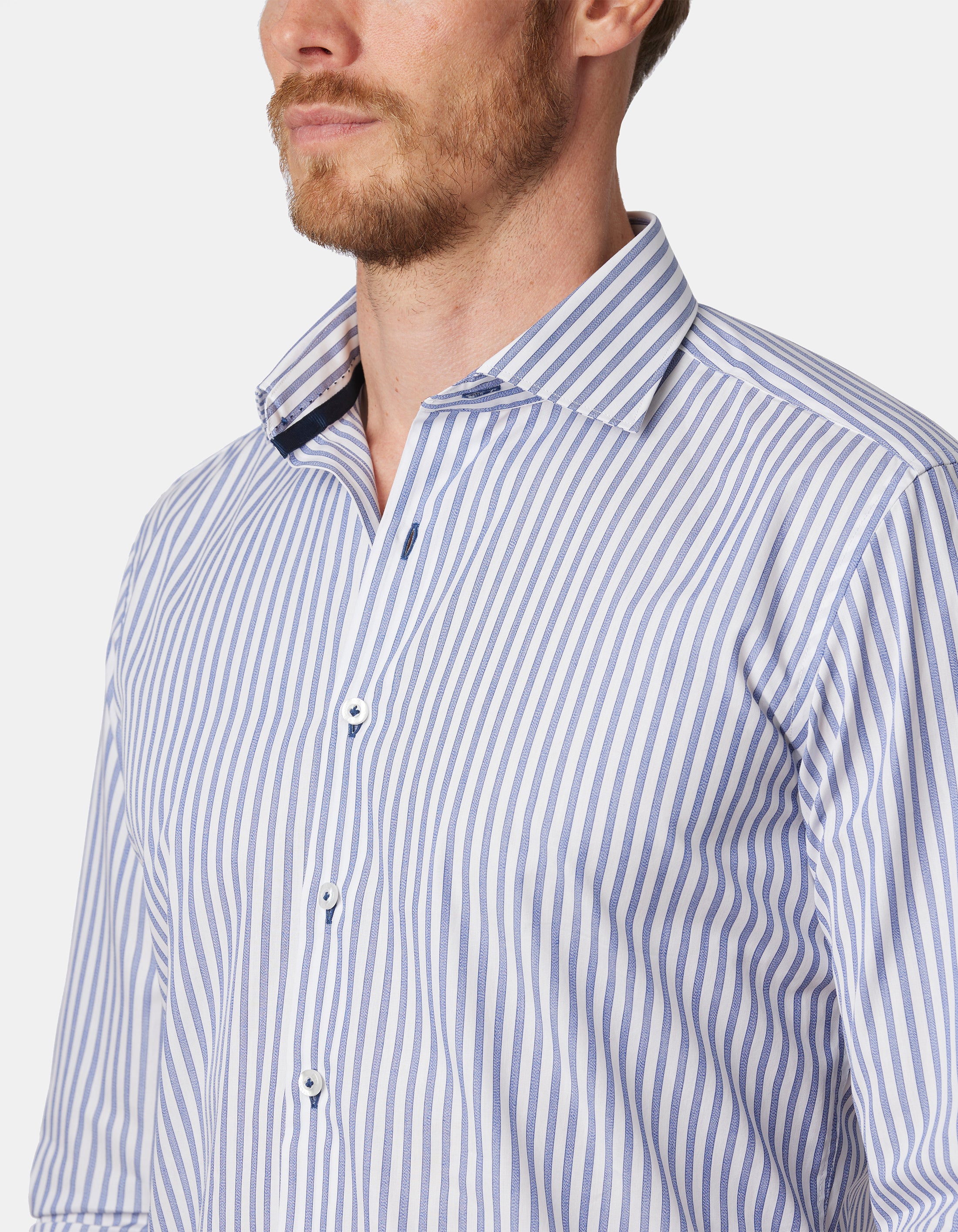 JASPER JASPE STRIPE SLIM FIT SHIRT