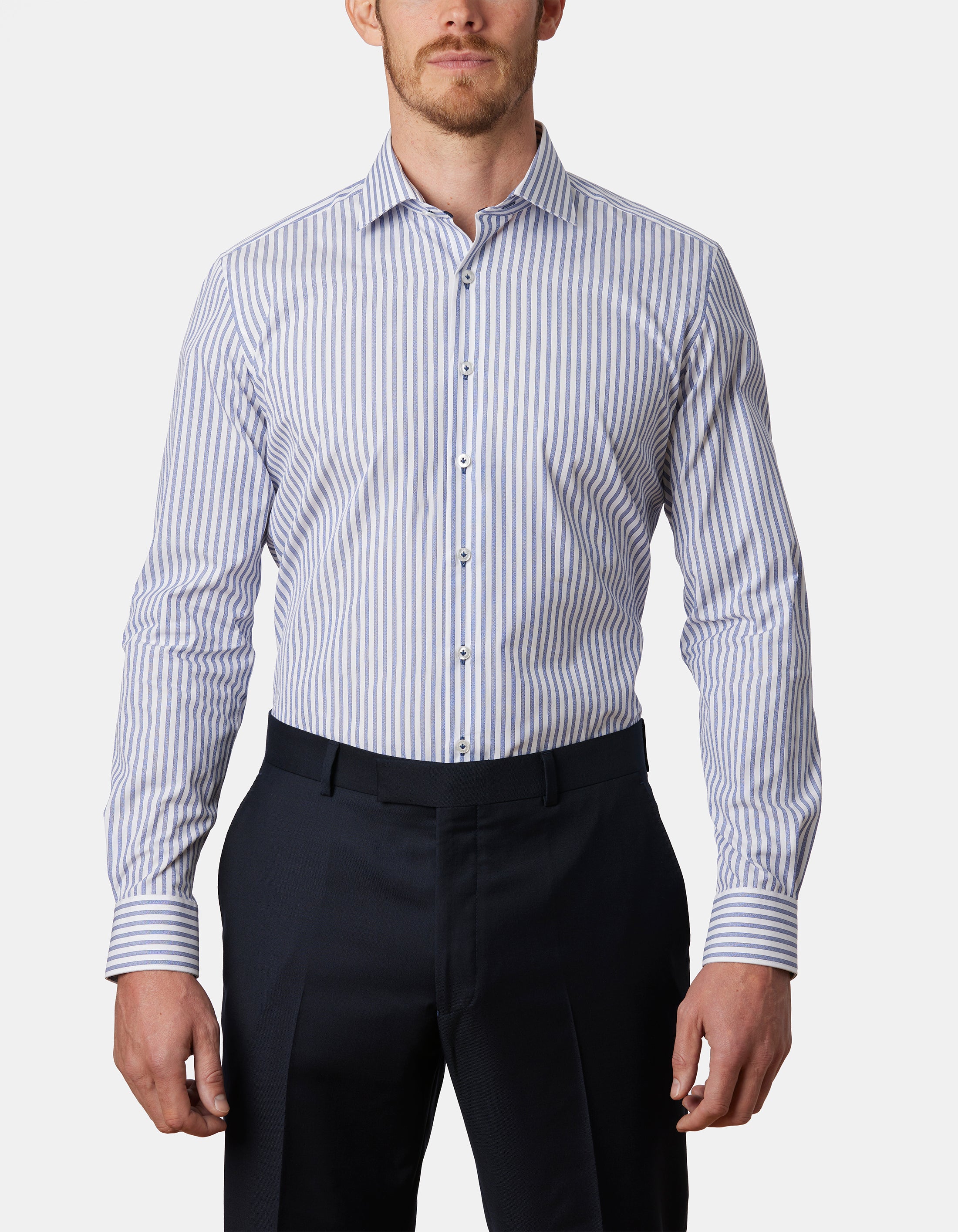 JASPER JASPE STRIPE SLIM FIT SHIRT