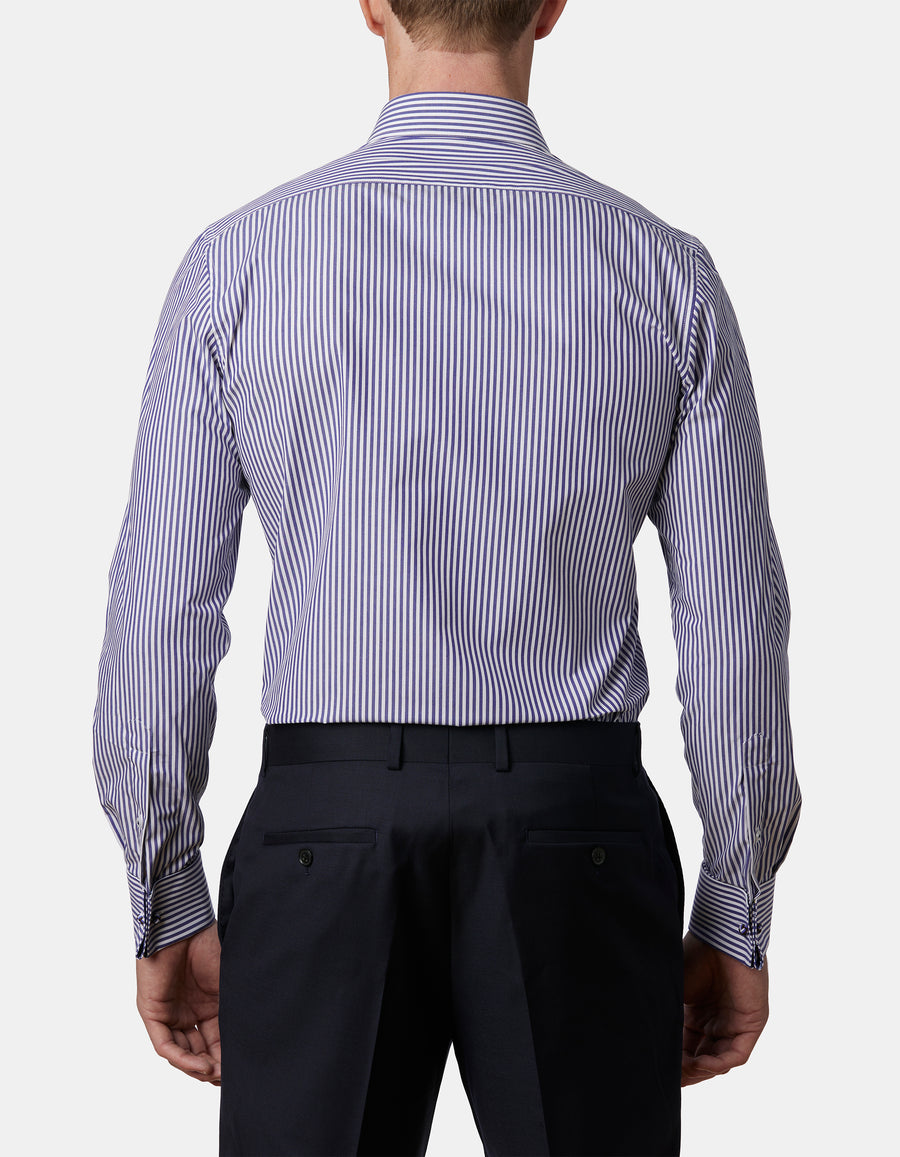 ISTRES STRIPE SLIM FIT SHIRT with FRENCH CUFFS