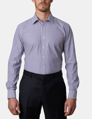 ISTRES STRIPE SLIM FIT SHIRT with FRENCH CUFFS