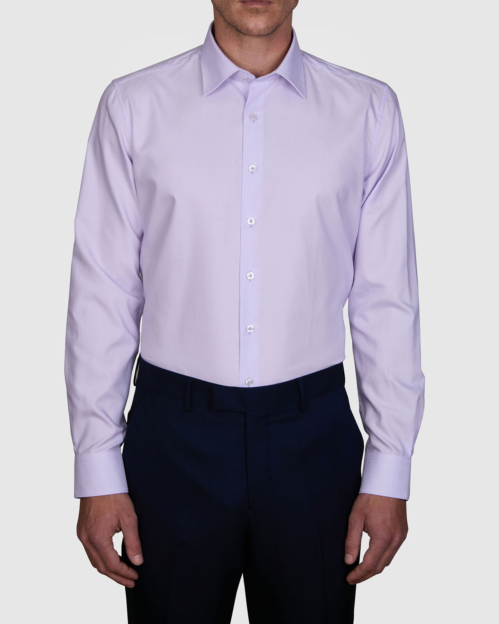 ZIGGURAT ZIG-ZAG TWILL SLIM FIT SHIRT
