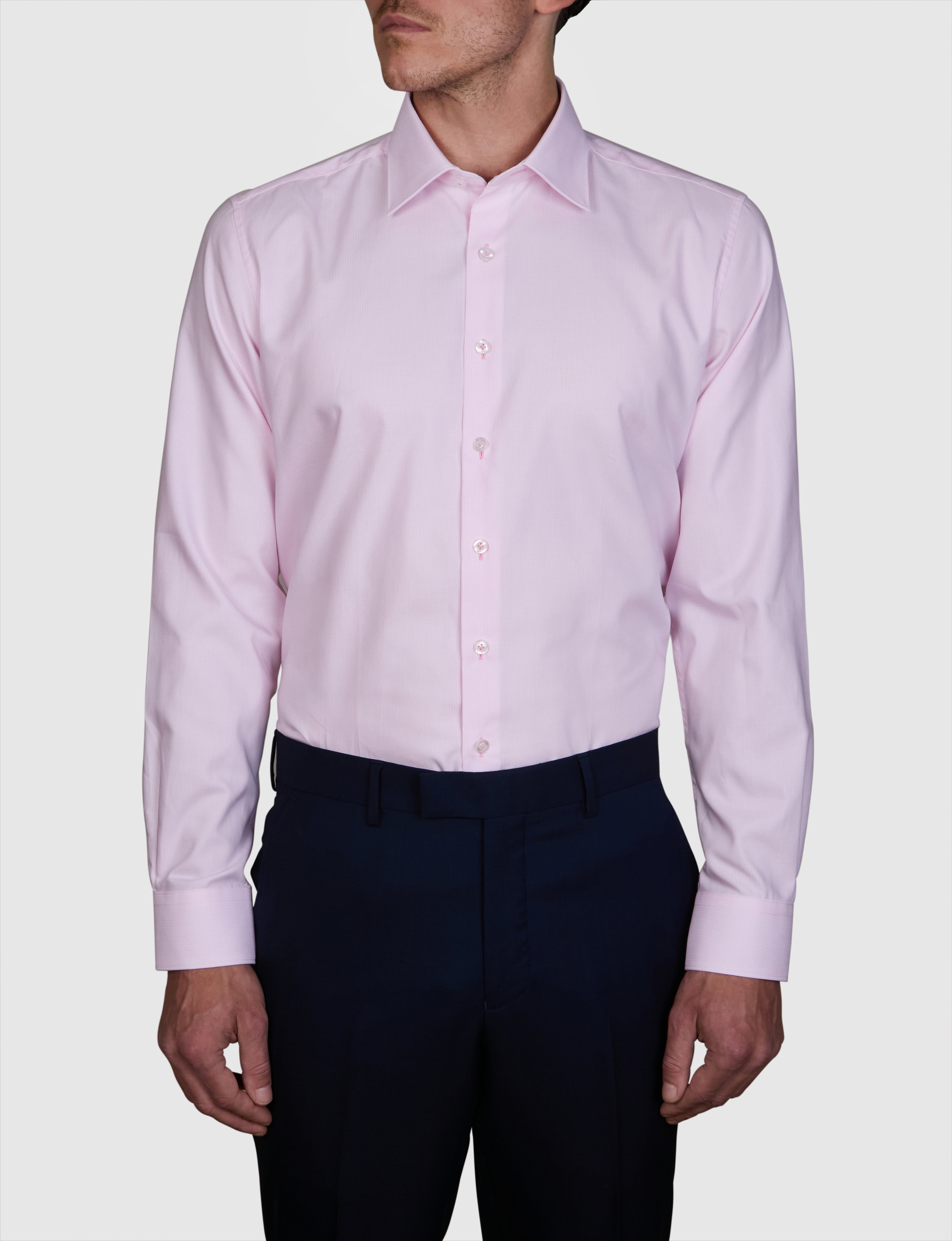 ZIGGURAT ZIG-ZAG TWILL SLIM FIT SHIRT