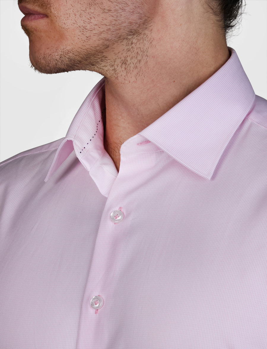 ZIGGURAT ZIG-ZAG TWILL SLIM FIT SHIRT