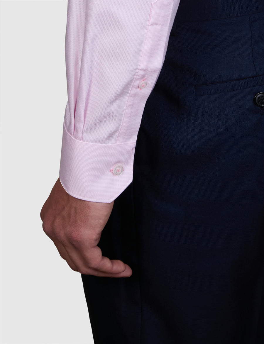 ZIGGURAT ZIG-ZAG TWILL SLIM FIT SHIRT