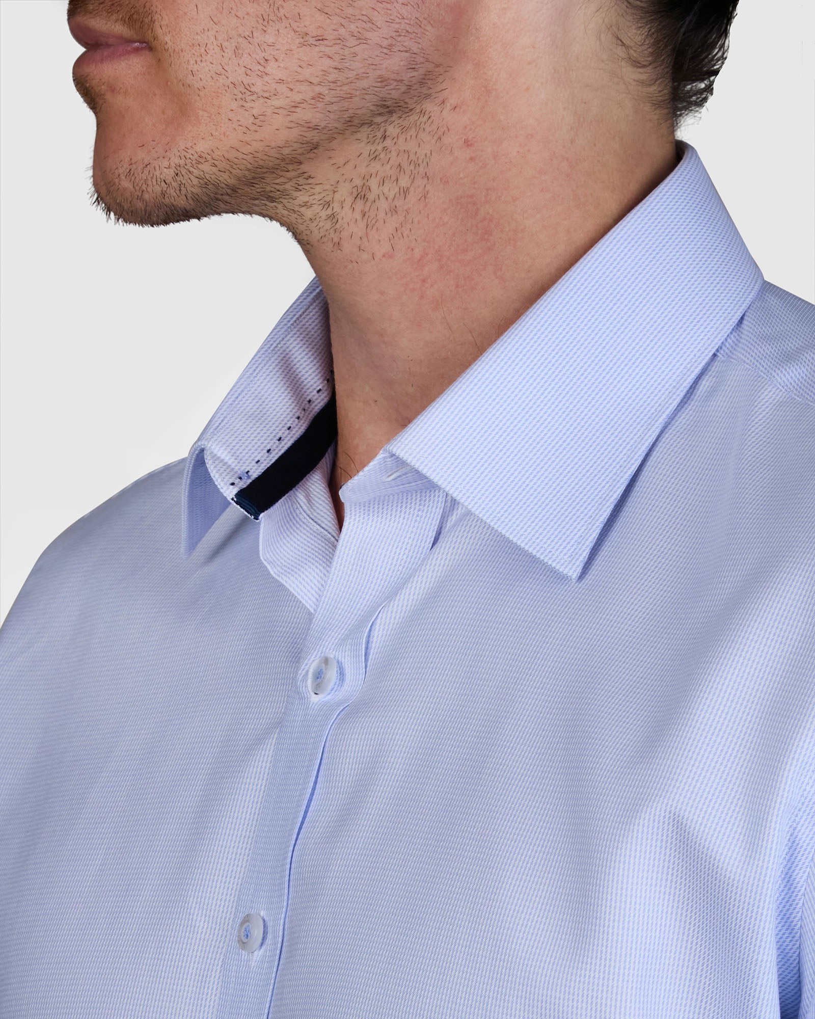 ZIGGURAT ZIG-ZAG TWILL SLIM FIT SHIRT