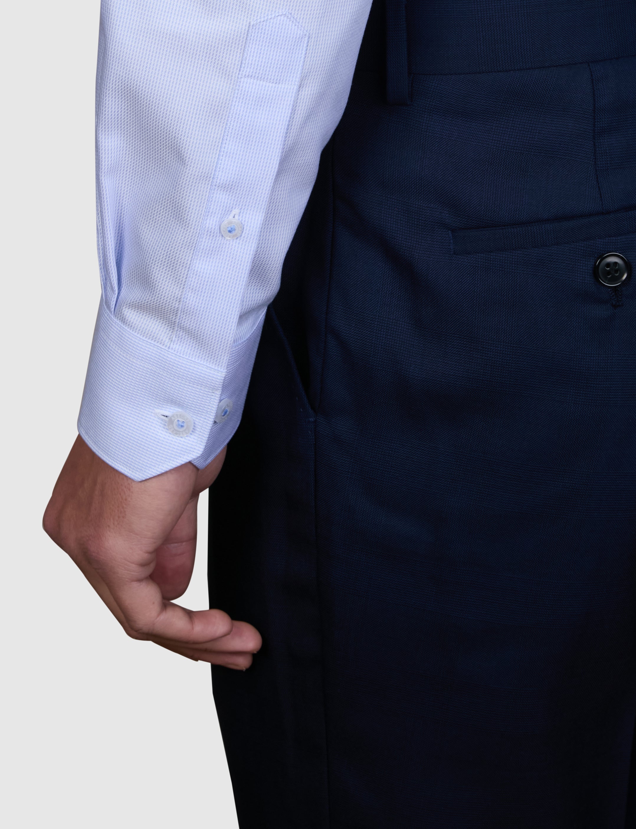 ZIGGURAT ZIG-ZAG TWILL SLIM FIT SHIRT