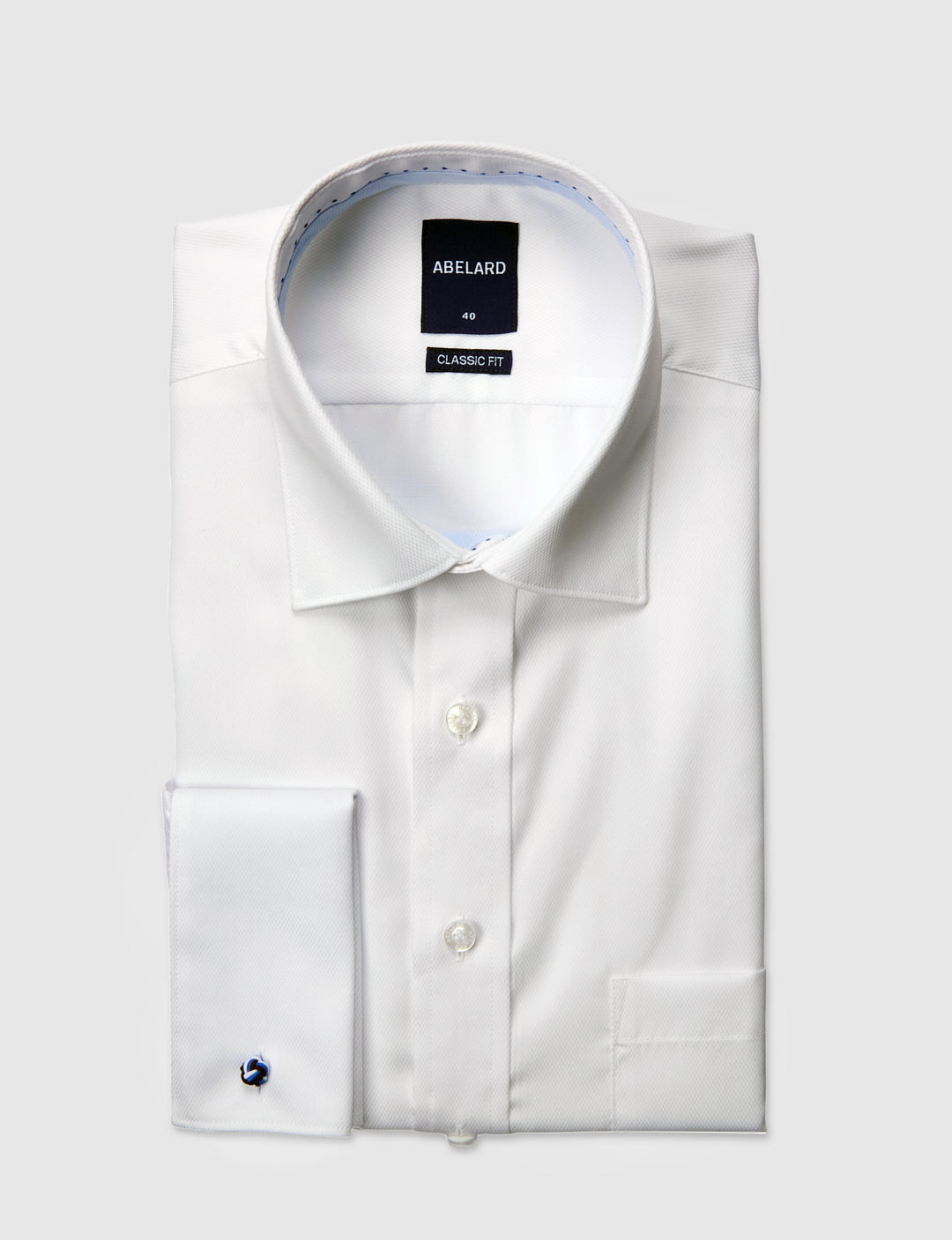 AUVERGE DIAMOND DOBBY FRENCH CUFF CLASSIC FIT SHIRT