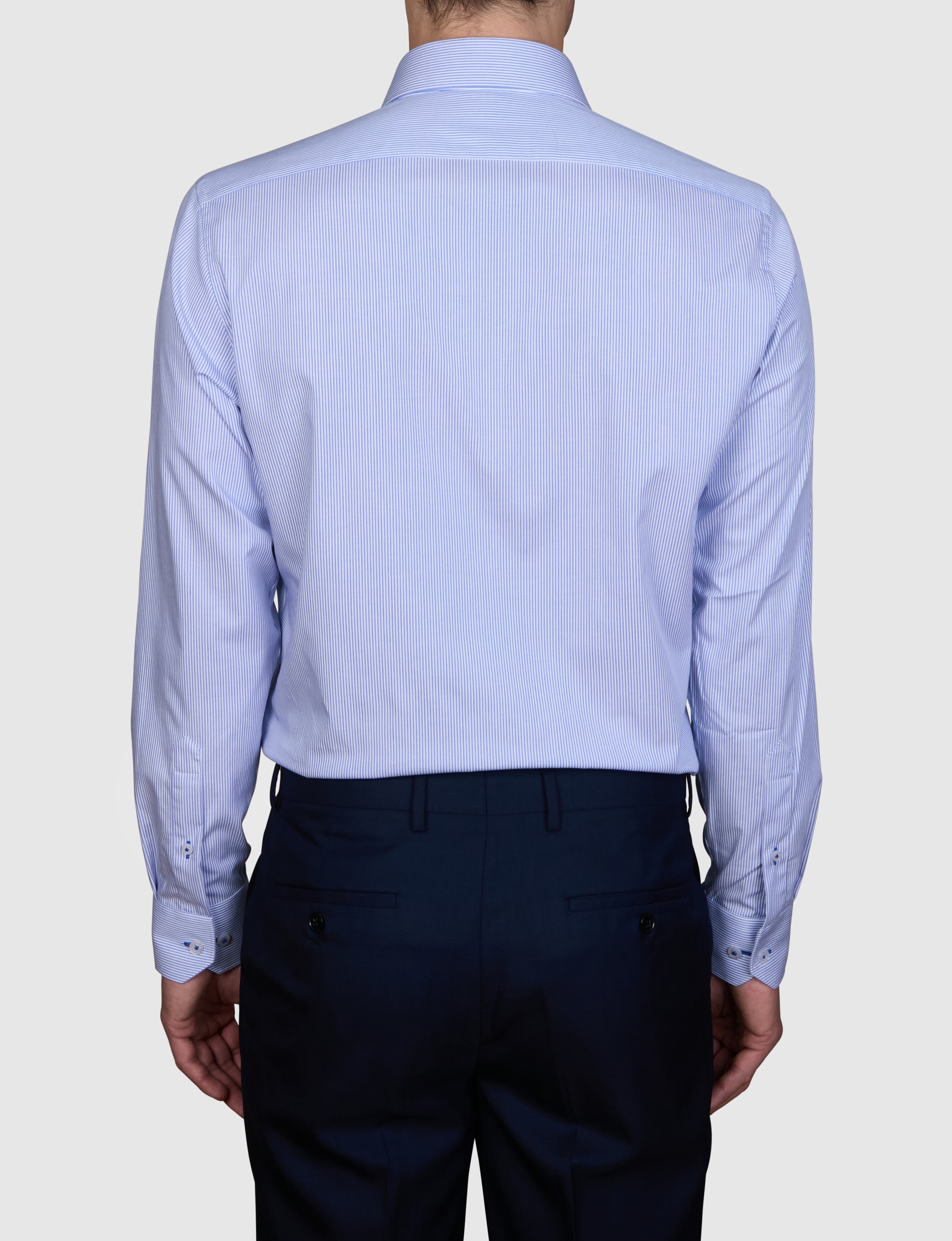 BAMBOO BLEND BENGAL STRIPE SLIM FIT SHIRT