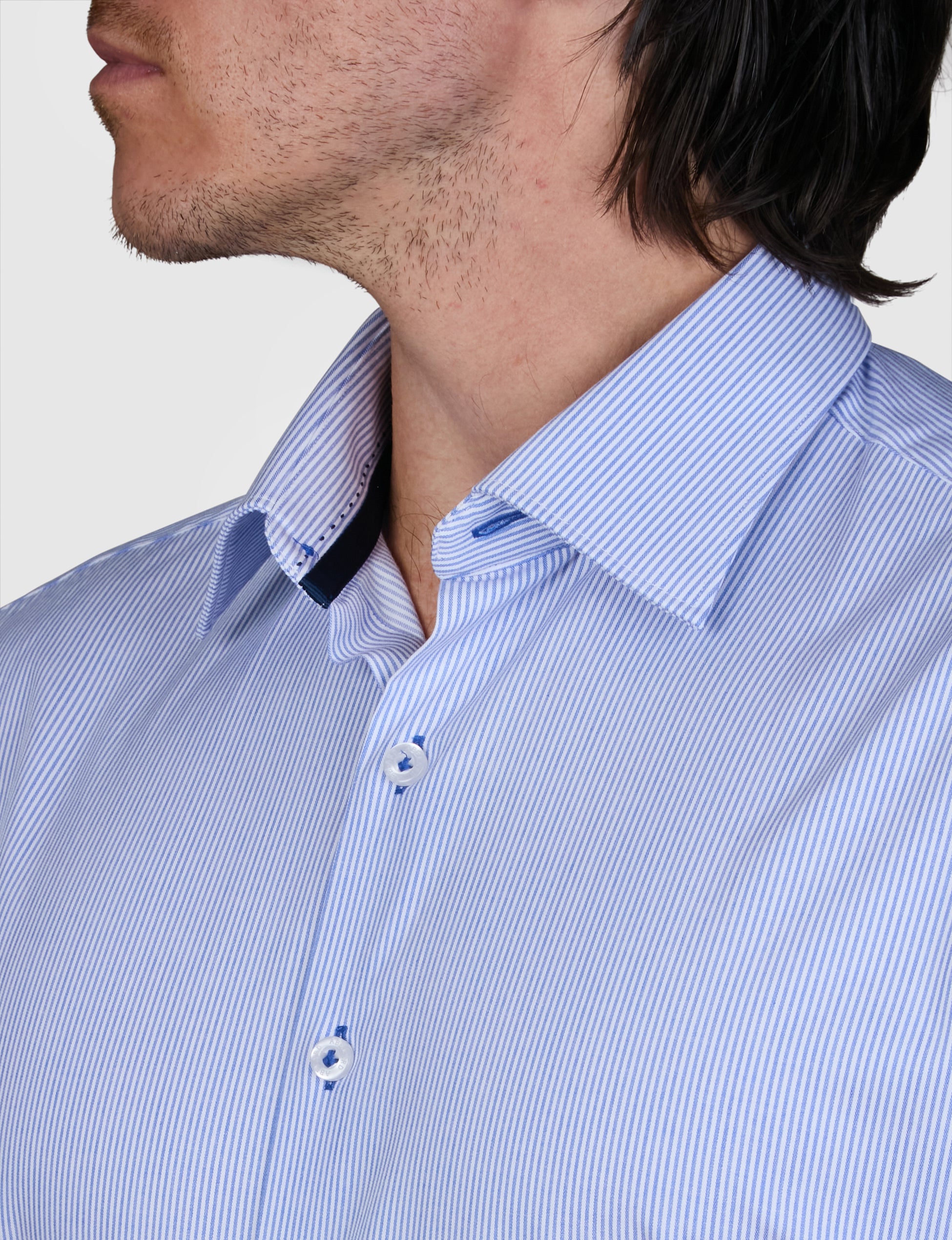 BAMBOO BLEND BENGAL STRIPE SLIM FIT SHIRT