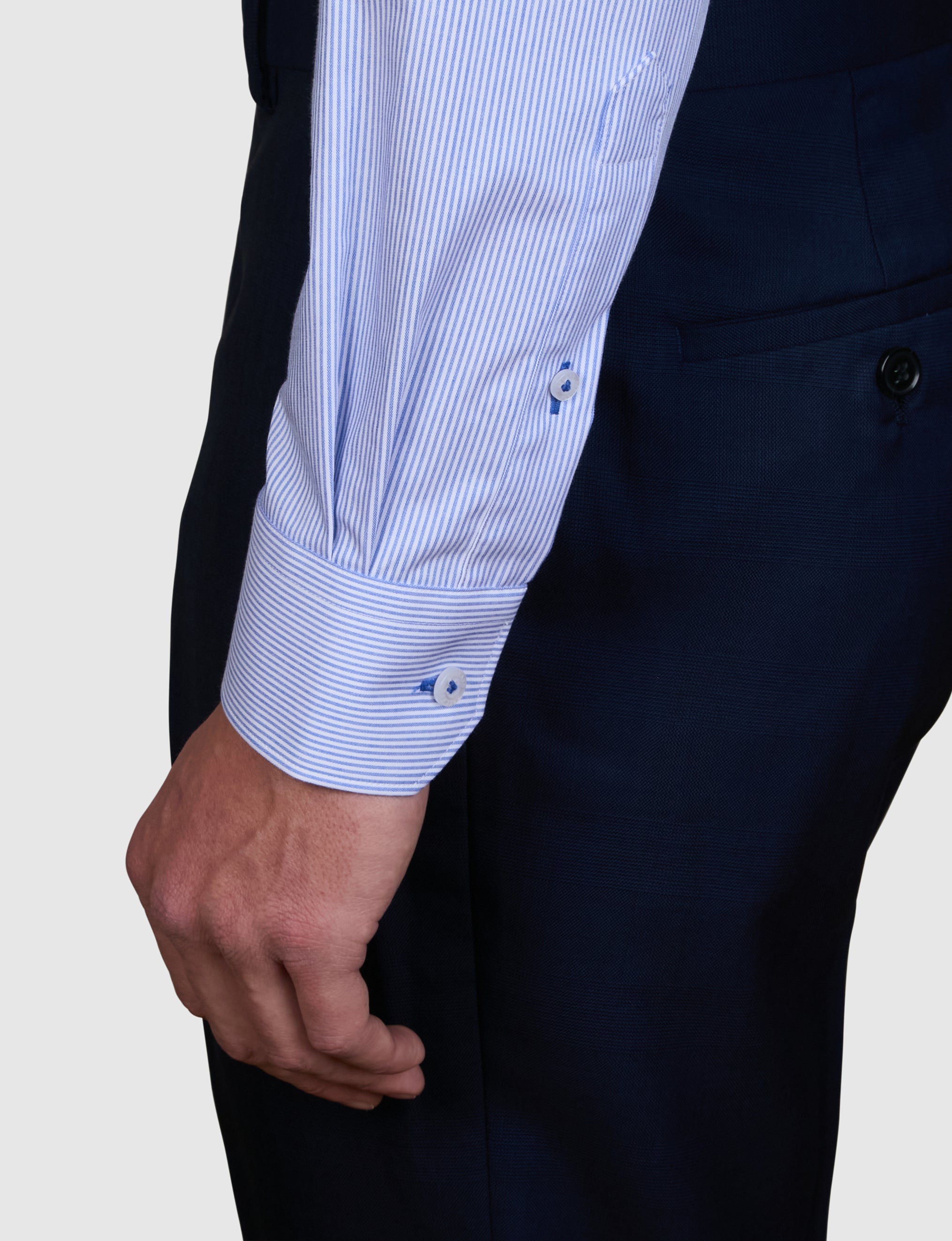 BAMBOO BLEND BENGAL STRIPE SLIM FIT SHIRT