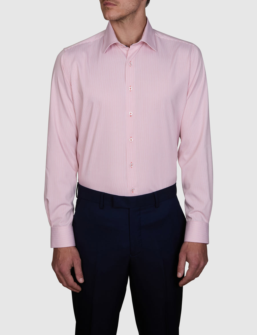 BAMBOO BLEND BENGAL STRIPE SLIM FIT SHIRT