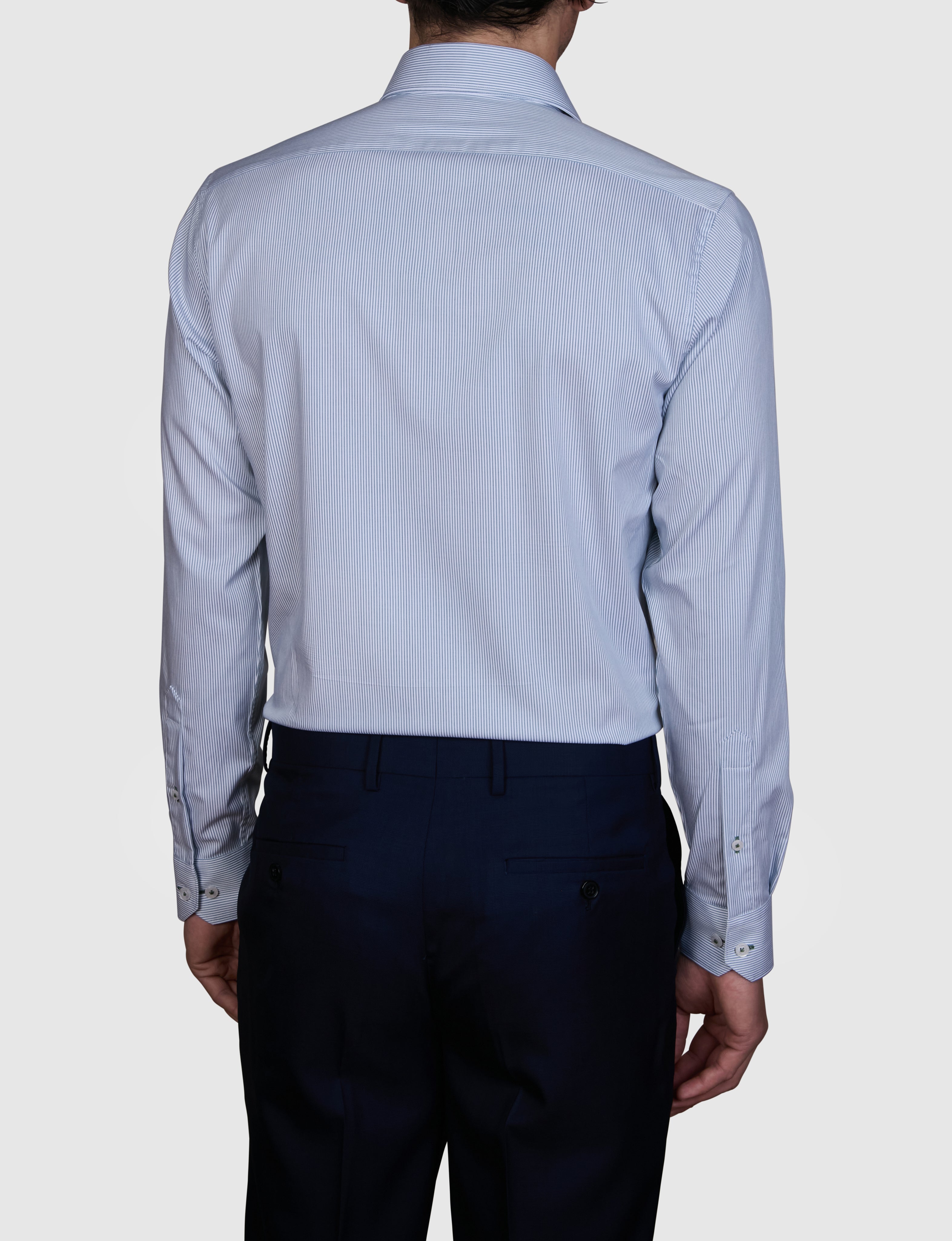 BAMBOO BLEND BENGAL STRIPE SLIM FIT SHIRT