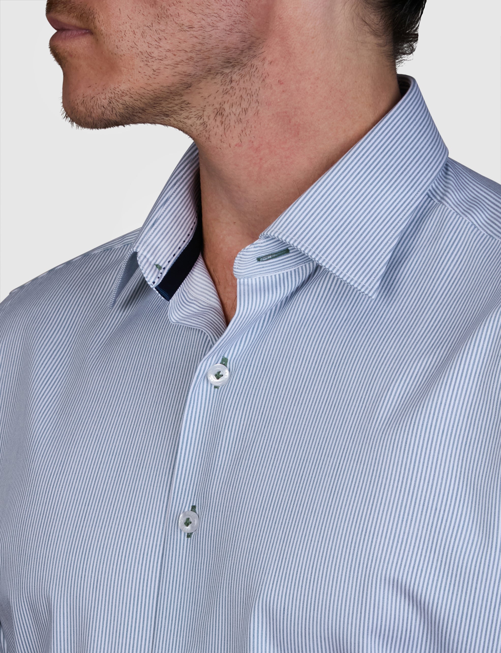 BAMBOO BLEND BENGAL STRIPE SLIM FIT SHIRT