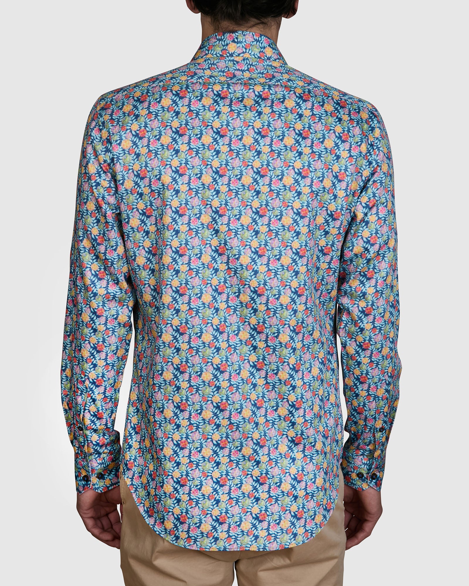 GEM-FLOWER PRINT 1 SLIM FIT SHIRT