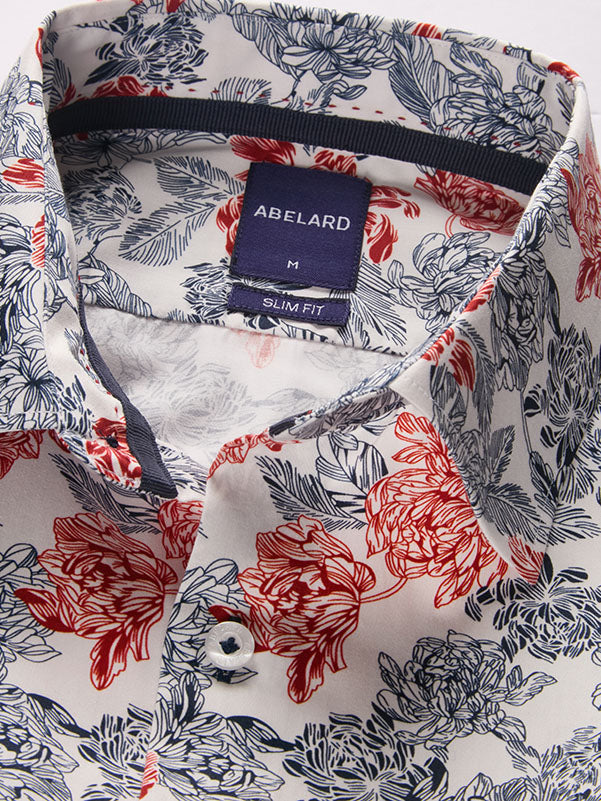 OUTLINE PRINT SLIM FIT SHIRT