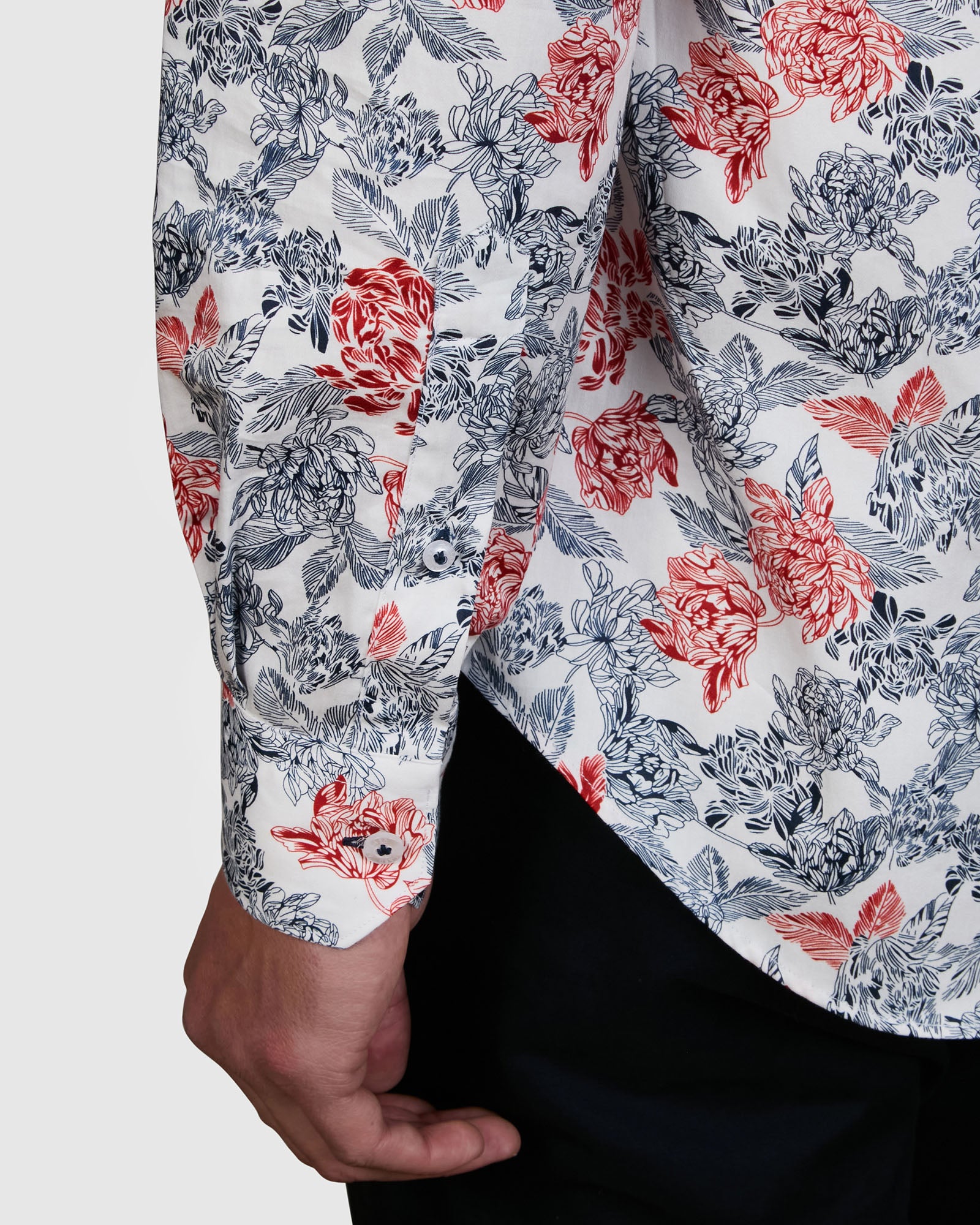 OUTLINE PRINT SLIM FIT SHIRT