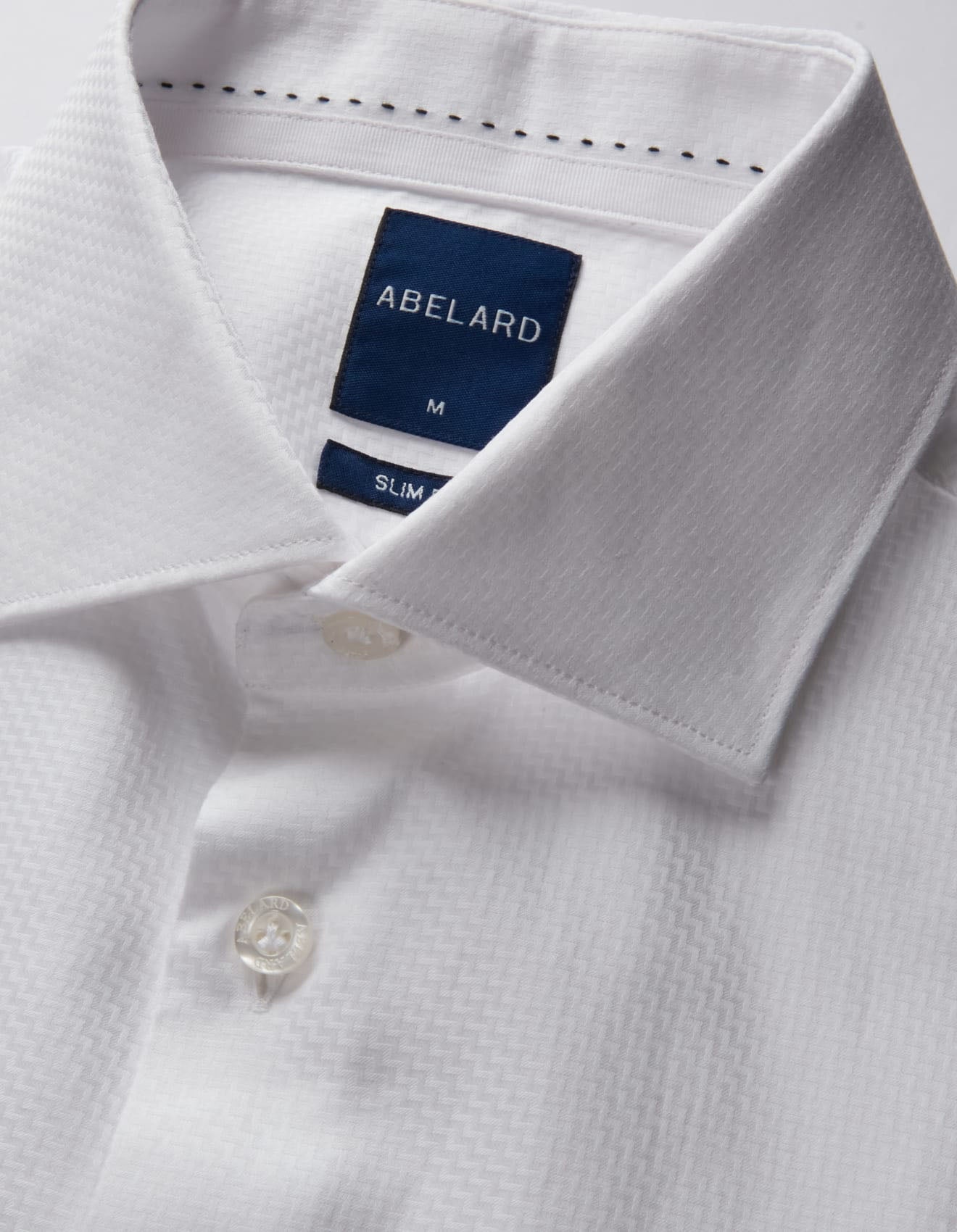 ZEGNI ZIG-ZAG TWILL SLIM FIT SHIRT