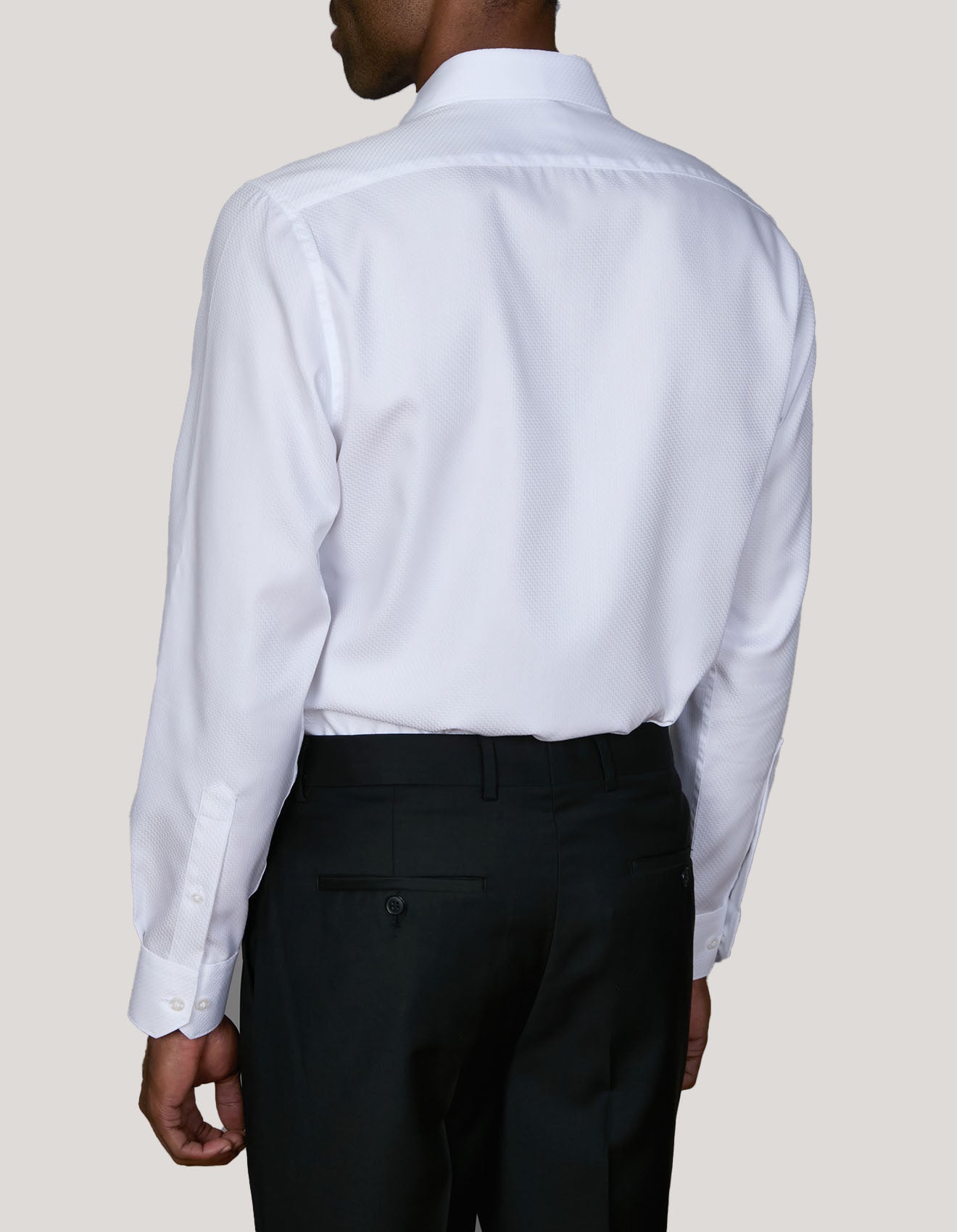 ZEGNI ZIG-ZAG TWILL SLIM FIT SHIRT