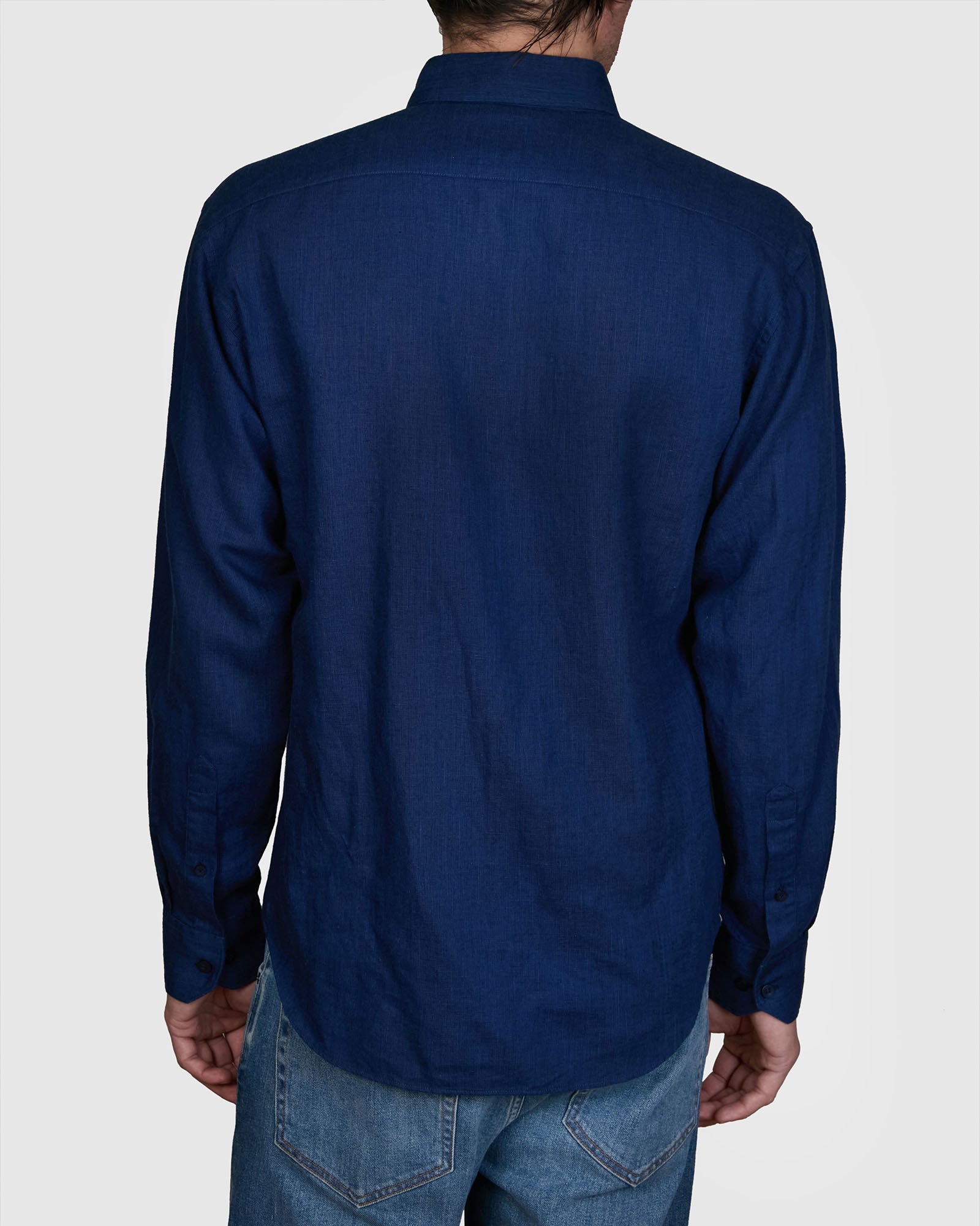 TWO-TONE LINEN CLASSIC FIT SHIRT