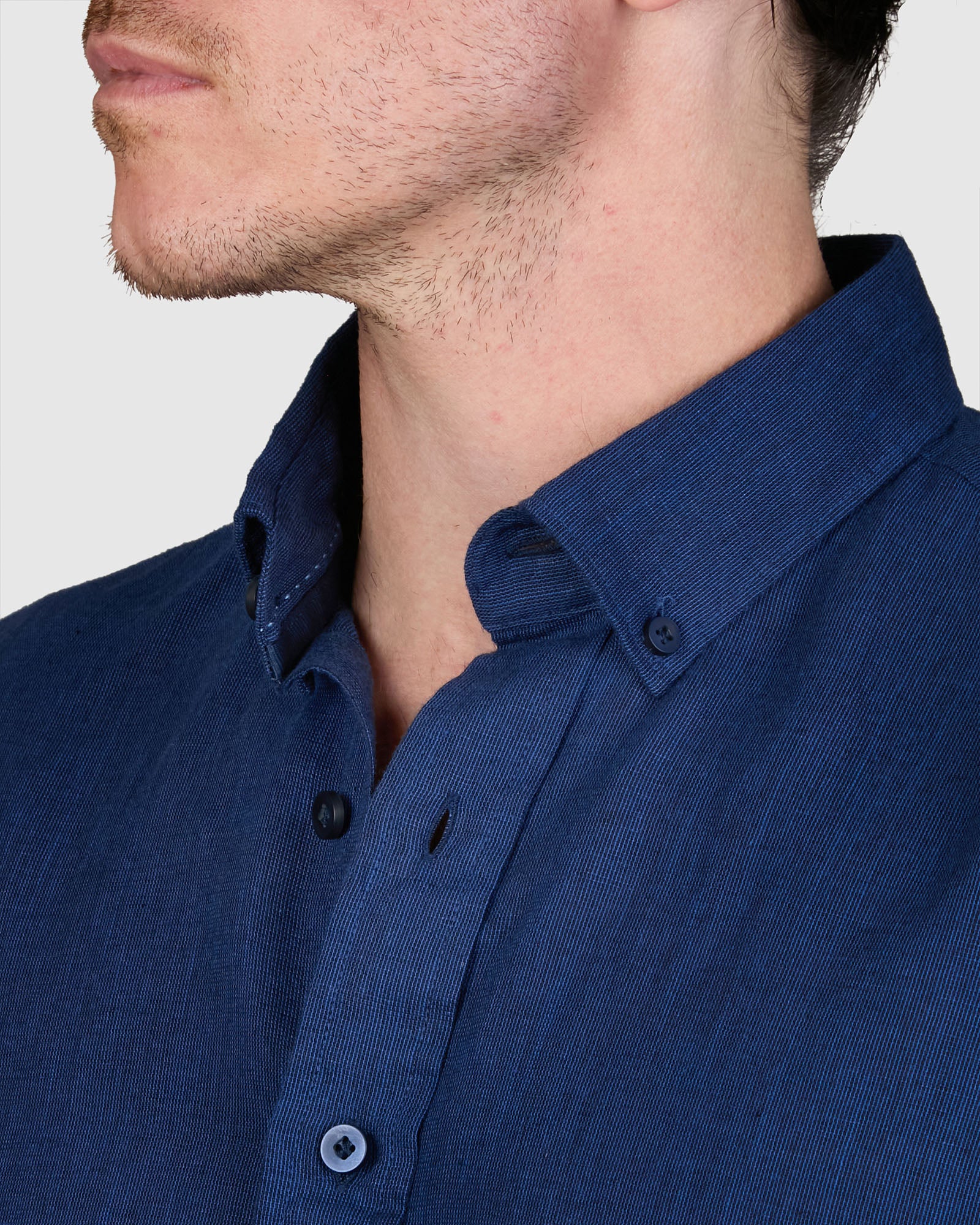 TWO-TONE LINEN CLASSIC FIT SHIRT