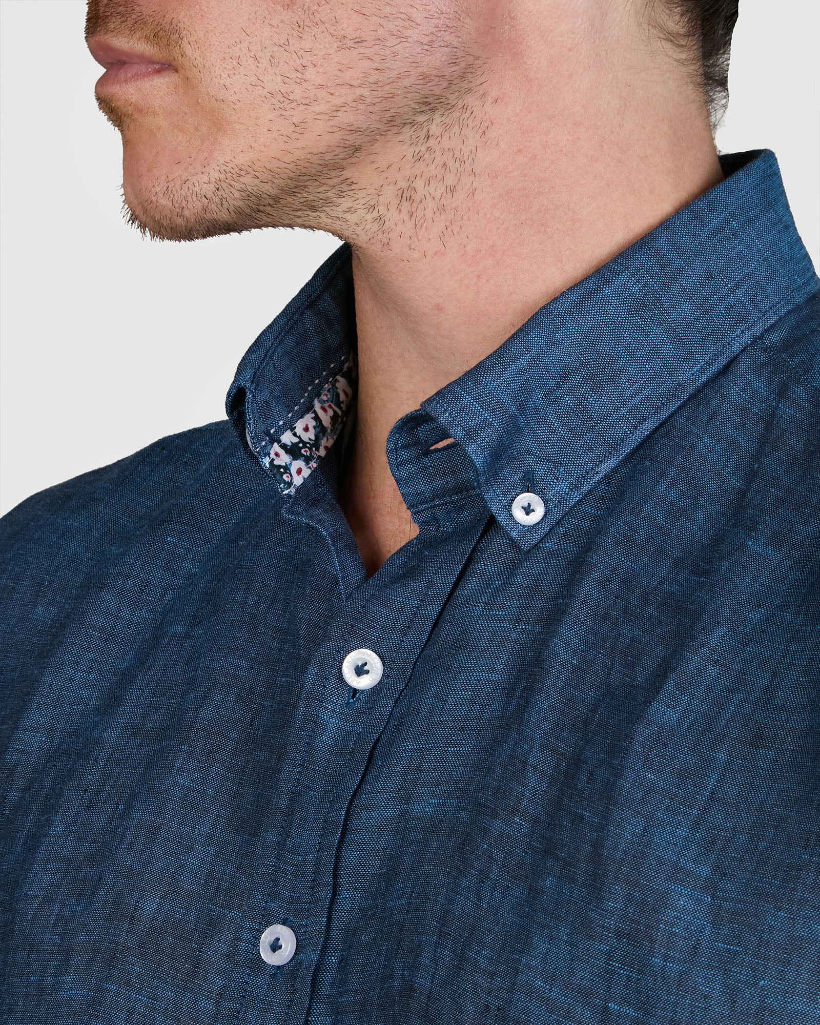 PIATTO PURE LINEN SLIM FIT SHIRT