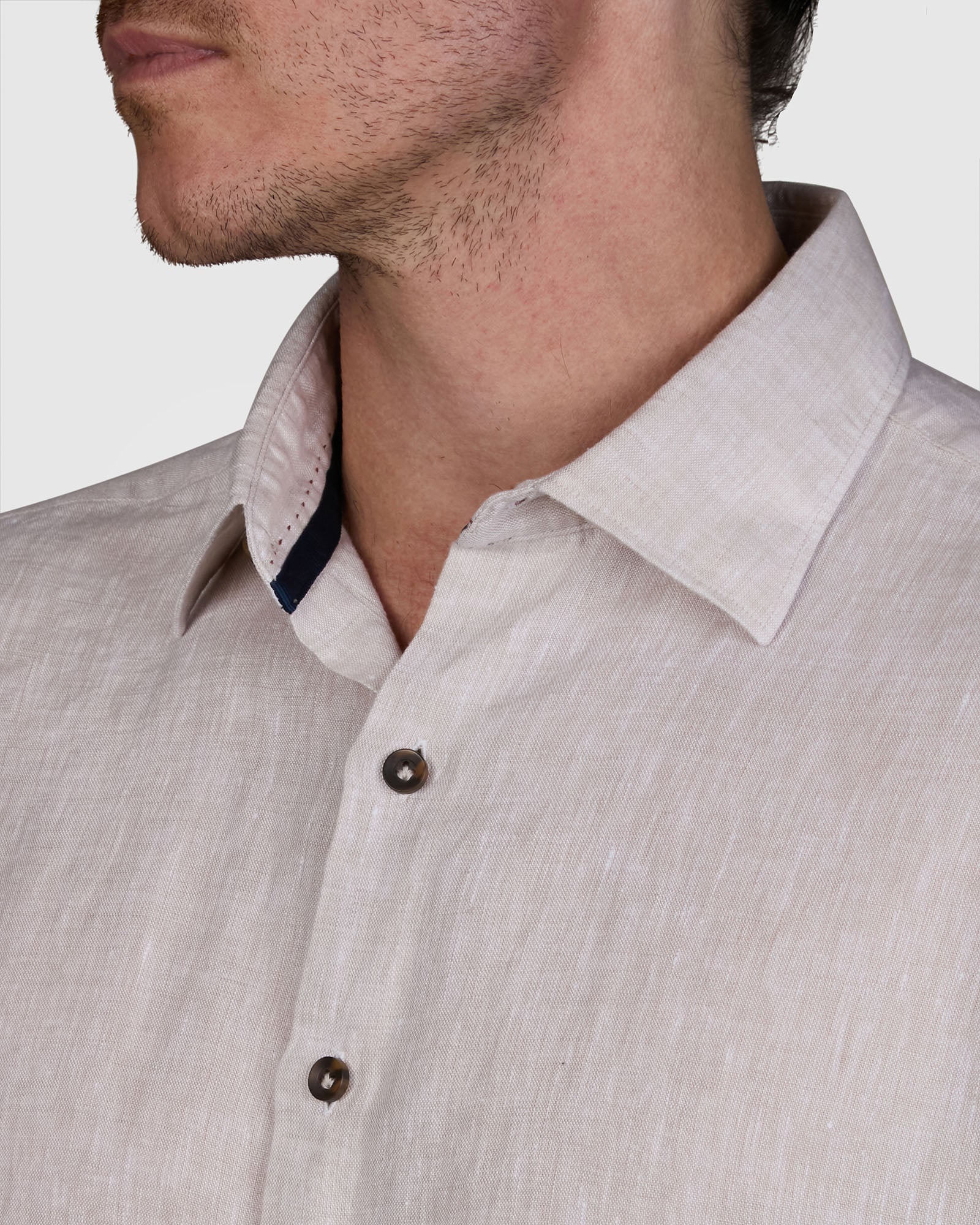 PIATTO PURE LINEN SLIM FIT SHIRT