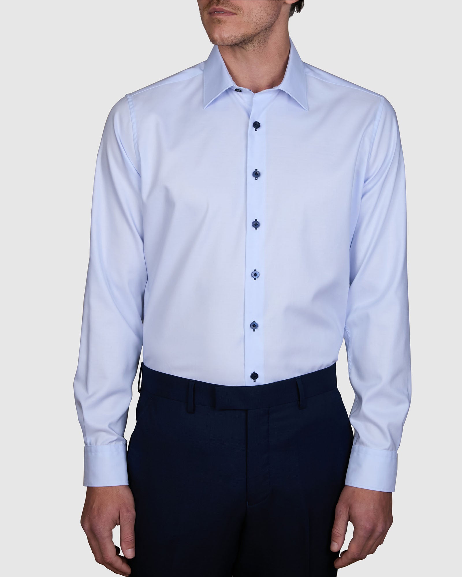 TRIFOLATI 2 PLY TWILL SLIM FIT SHIRT