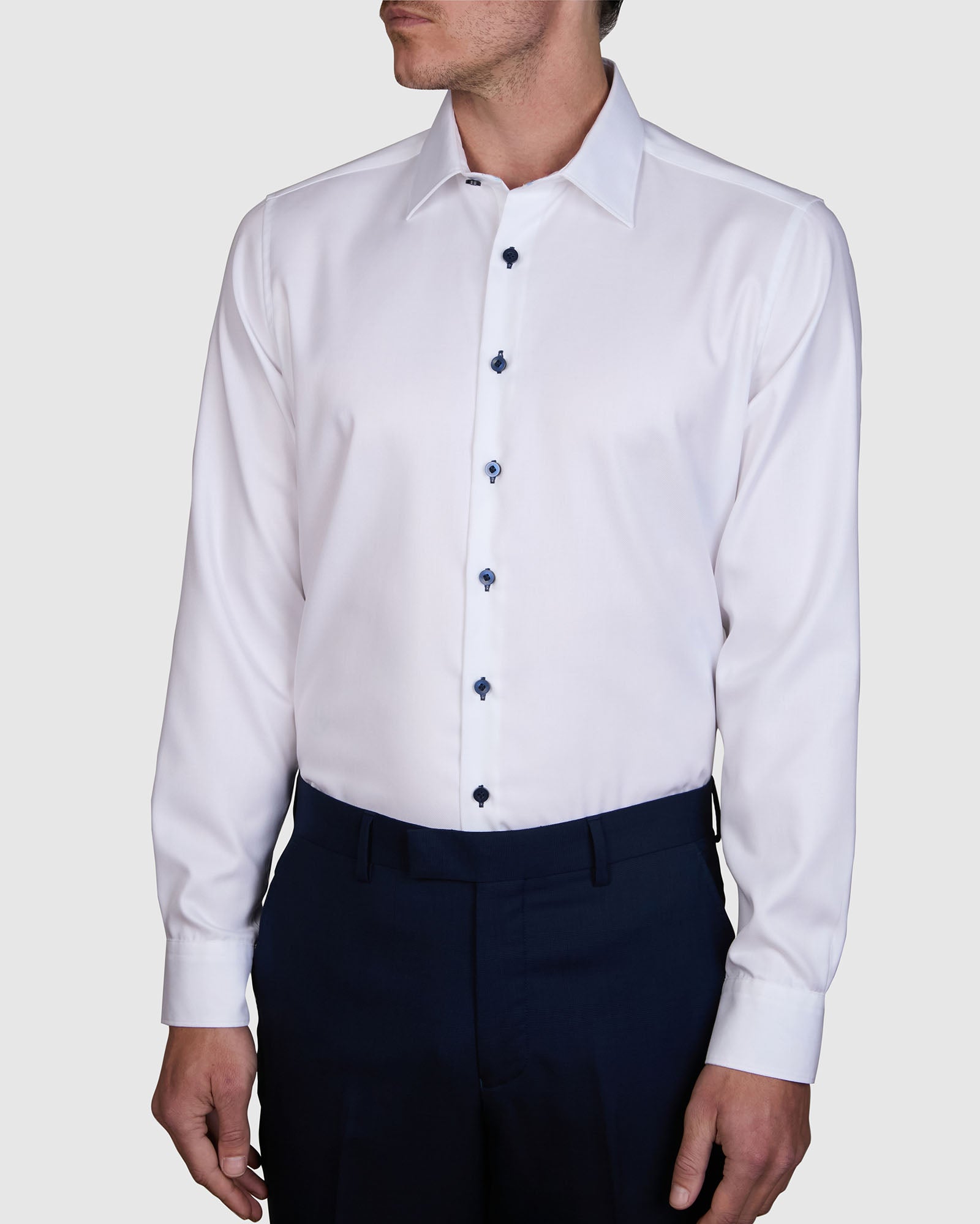 TRIFOLATI 2 PLY TWILL SLIM FIT SHIRT