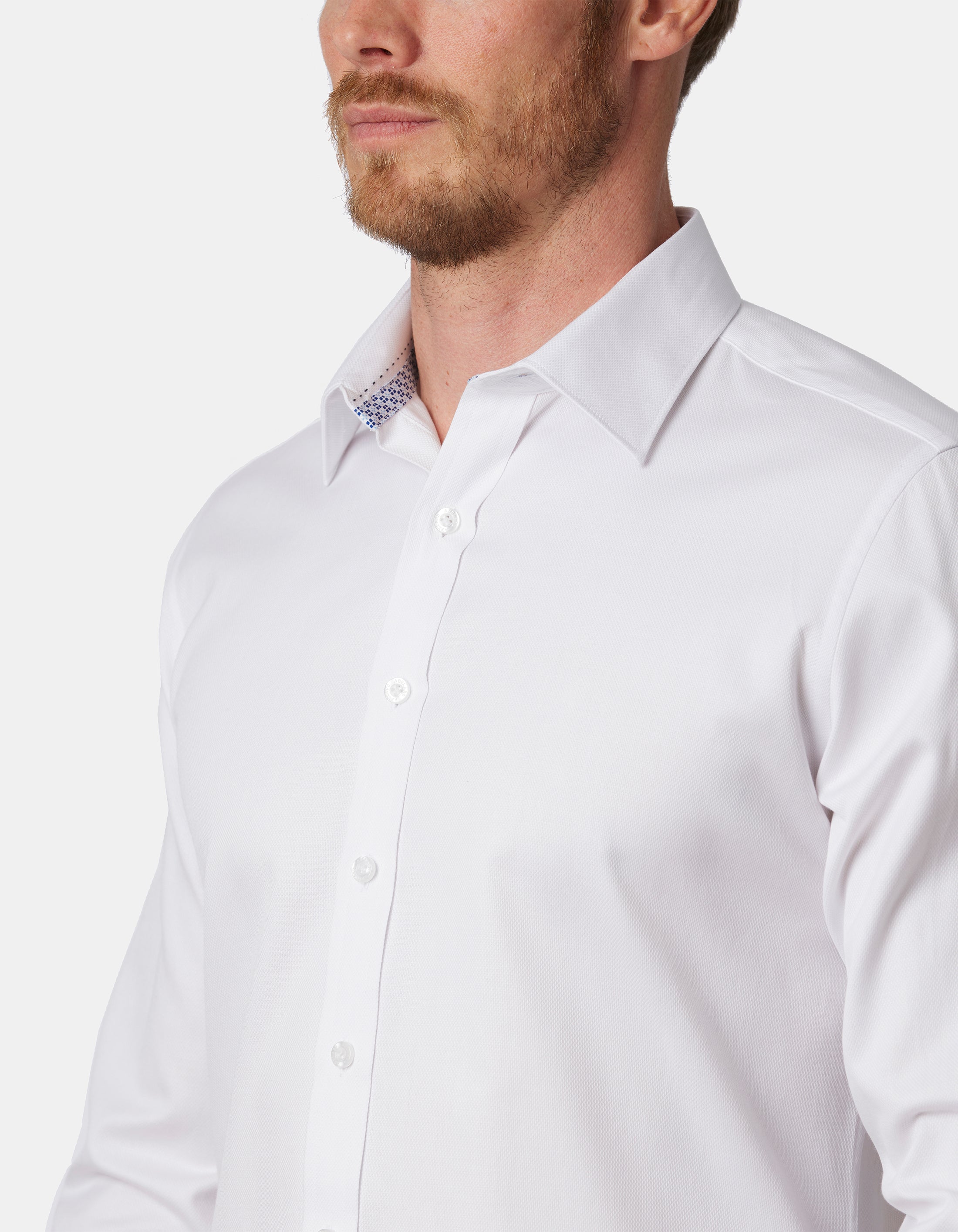 ASCIUTTA DOBBY SLIM FIT SHIRT