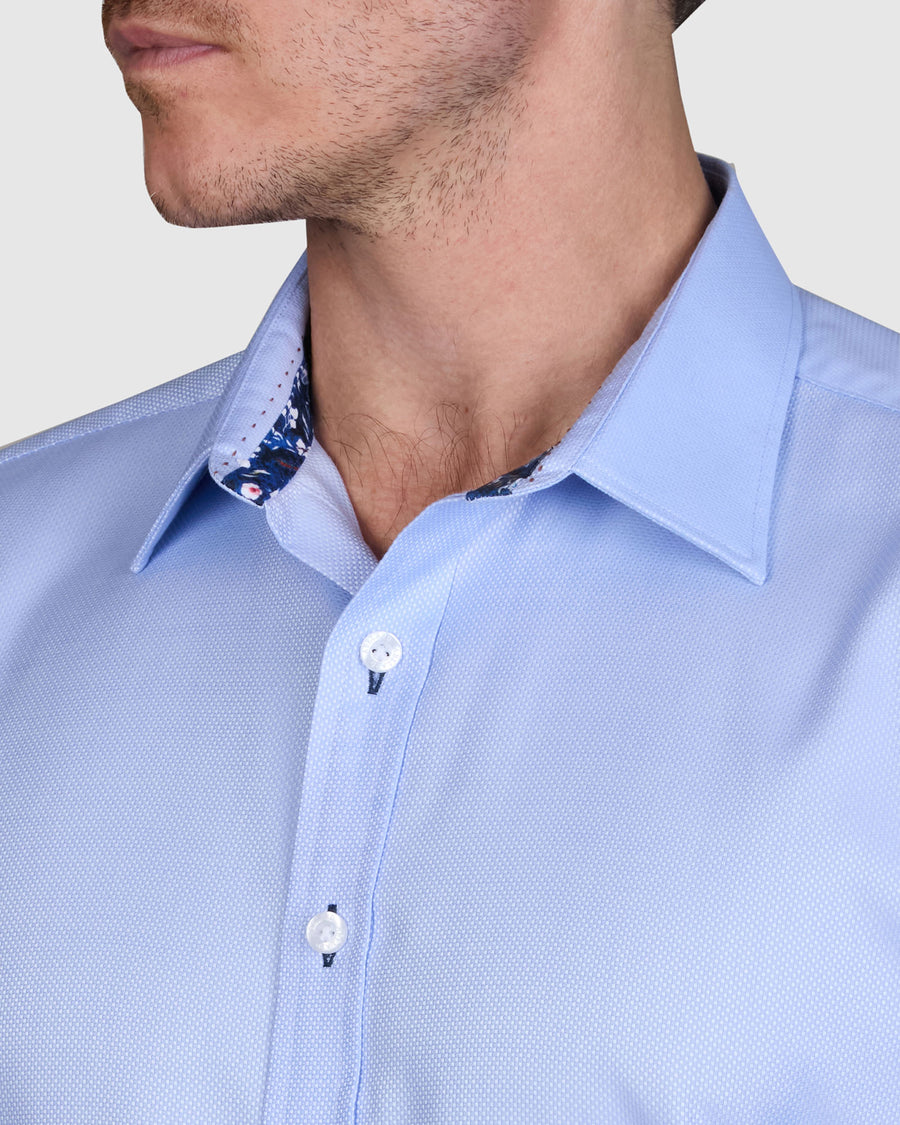 BRASATO STRETCH DOBBY SLIM FIT SHIRT