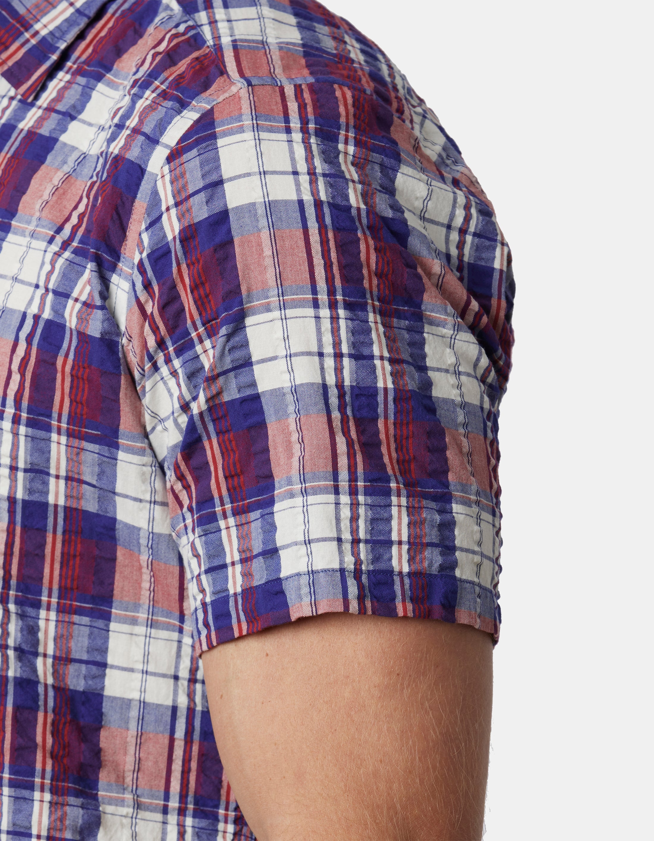 SCARPE SEERSUCKER CHECK CLASSIC FIT SHIRT