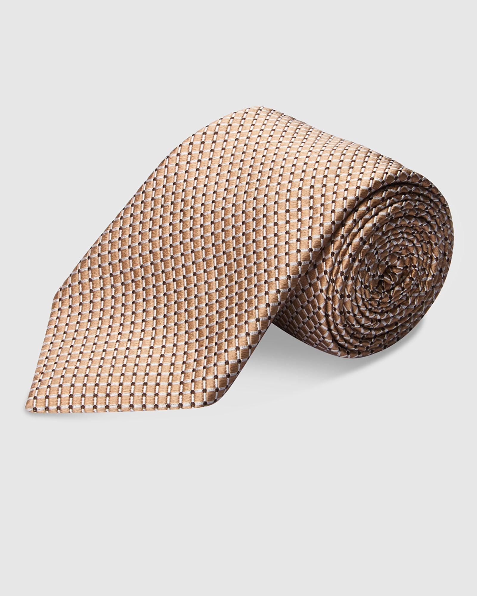 Italian Silk Tie Diagonal Line Print