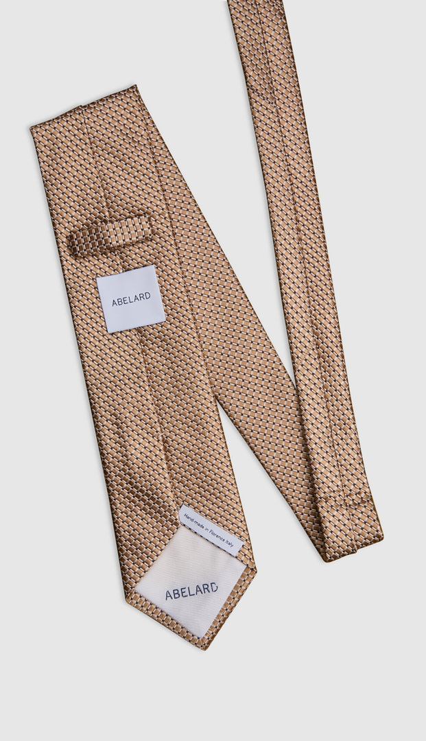 Italian Silk Tie Diagonal Line Print