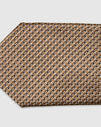 Italian Silk Tie Diagonal Line Print