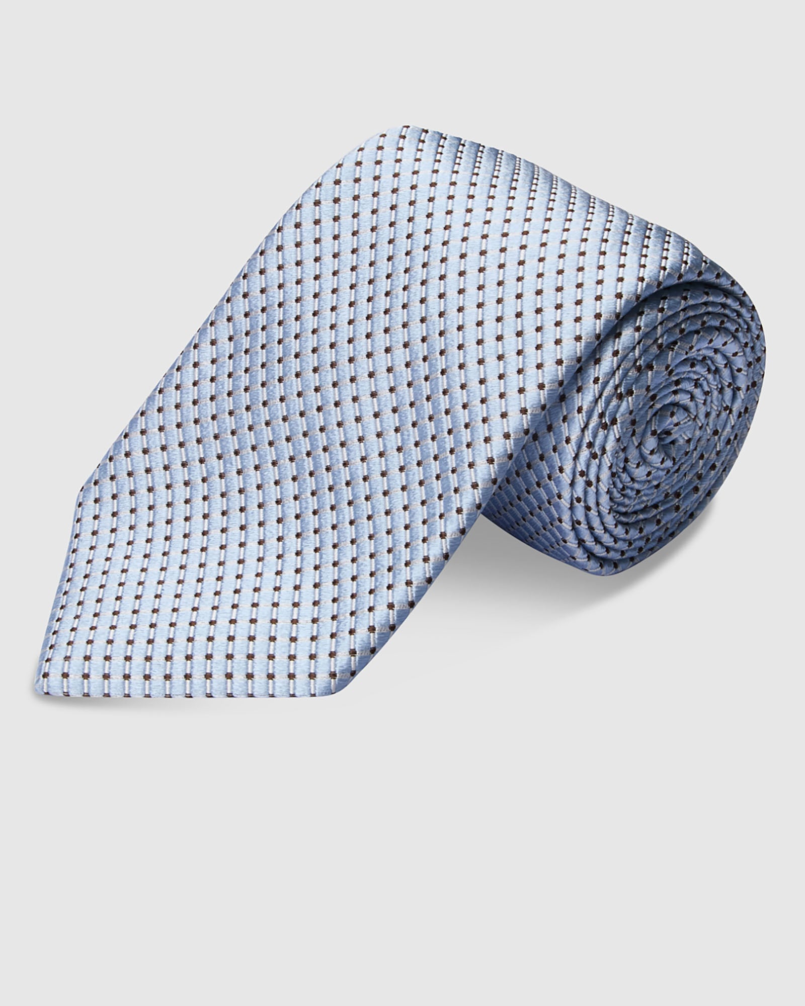 Italian Silk Tie Diagonal Line Print