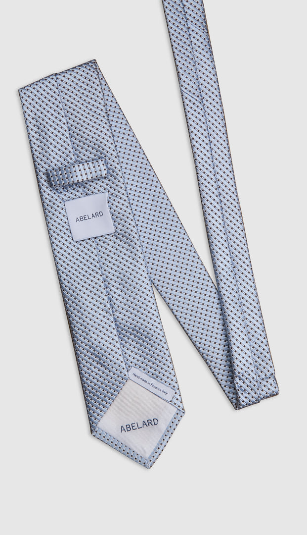 Italian Silk Tie Diagonal Line Print
