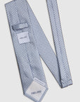 Italian Silk Tie Diagonal Line Print