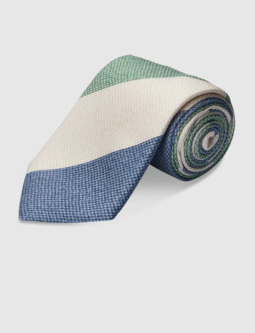Italian Silk Tie Woven Stripe
