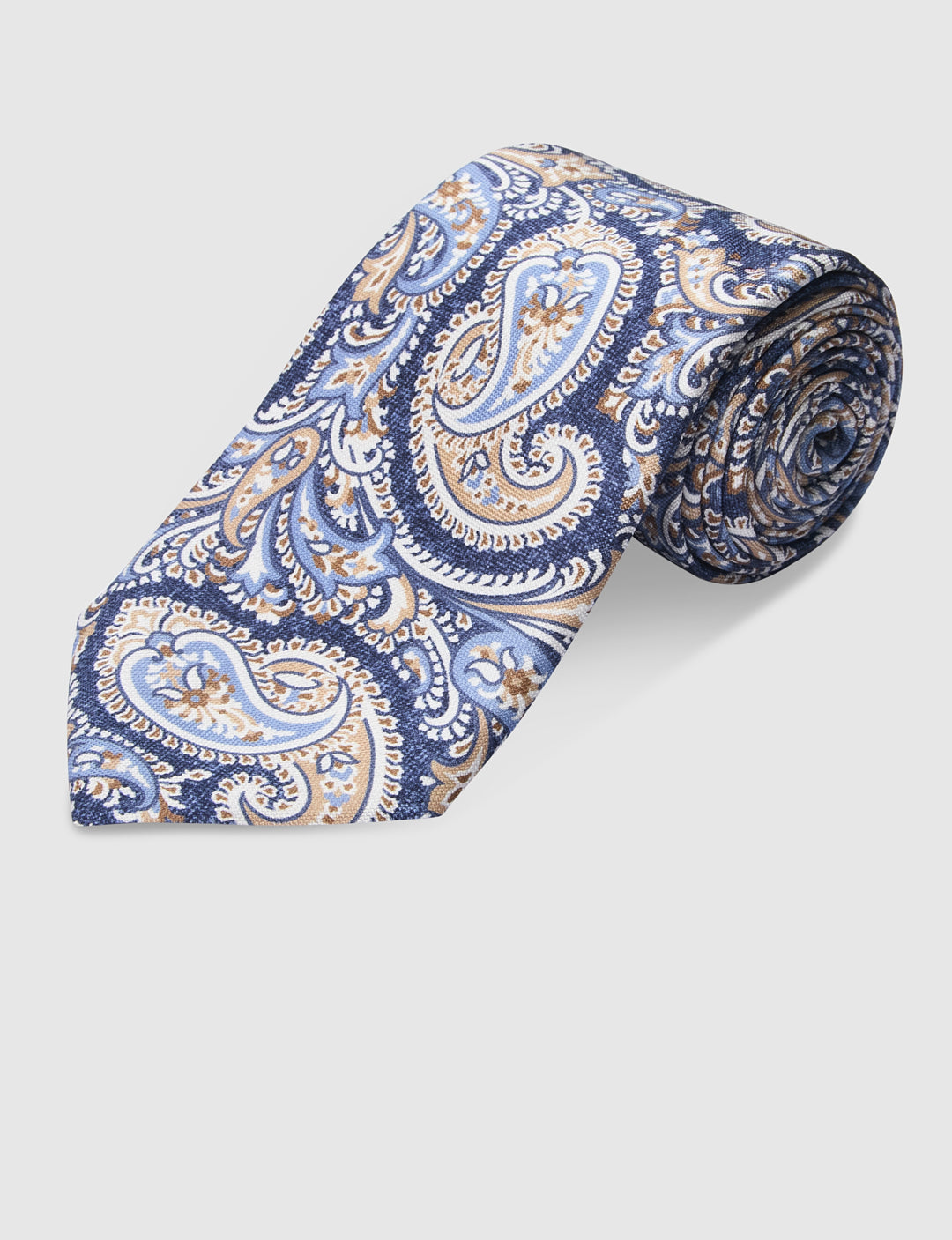 Italian Silk Tie Colourful Paisley Print