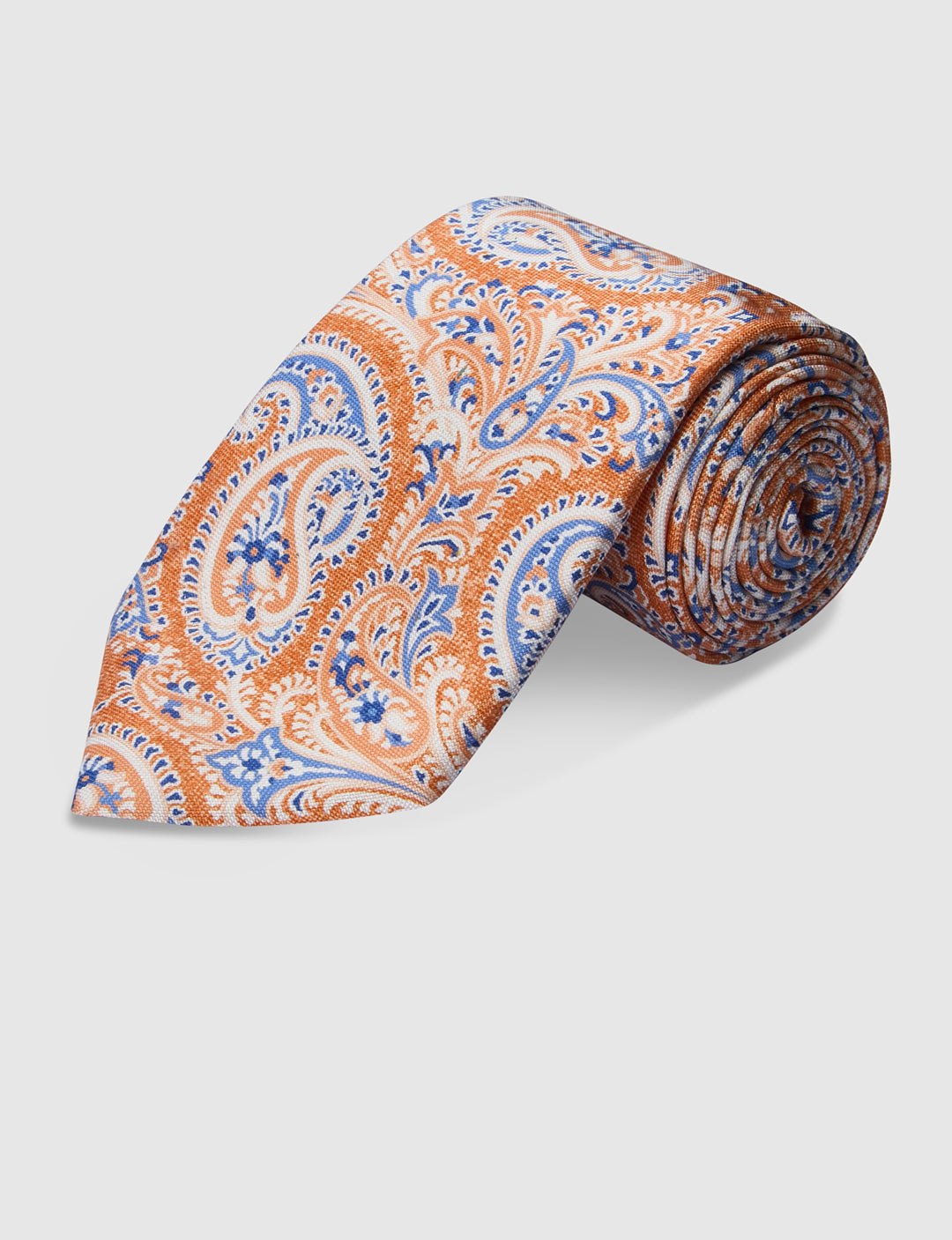 Italian Silk Tie Colourful Paisley Print