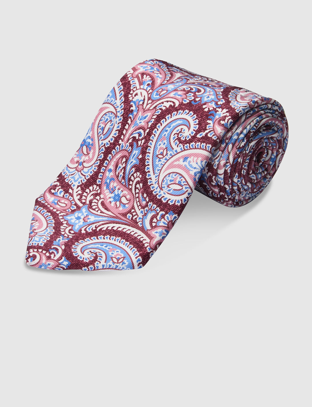 Italian Silk Tie Colourful Paisley Print