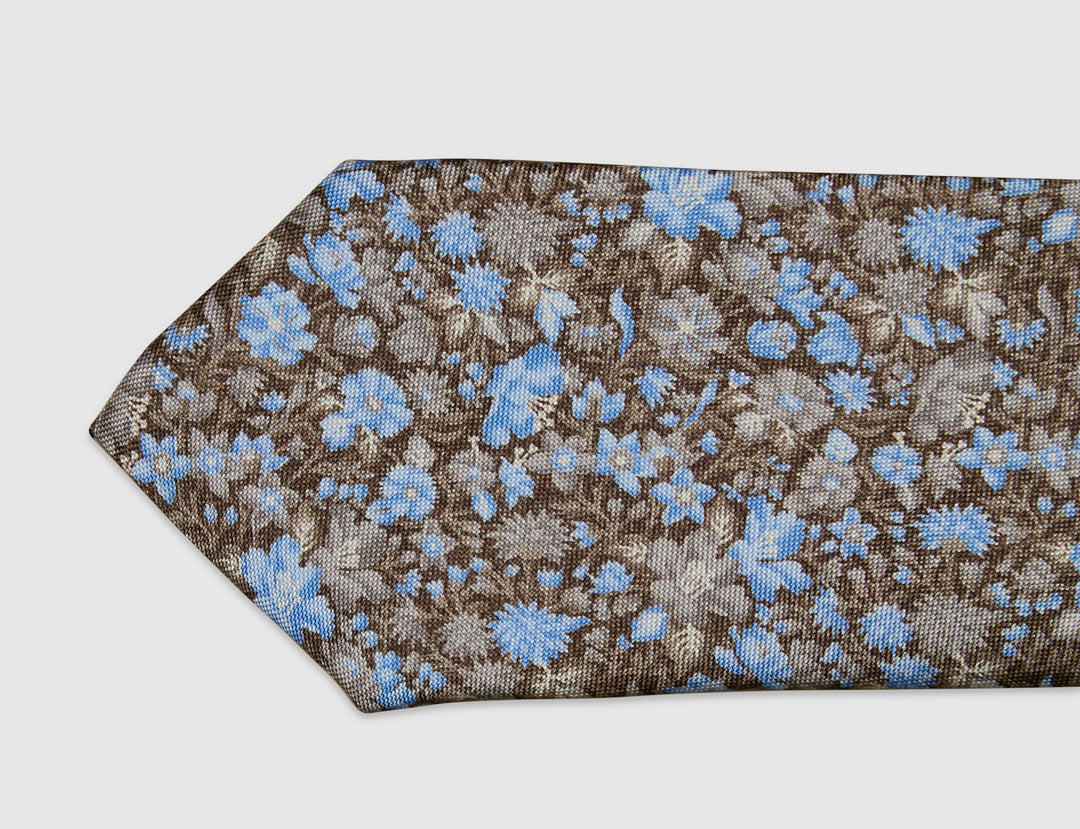 Italian Silk Tie Floral Print