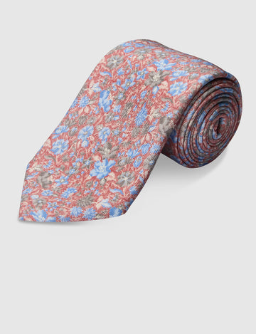 Italian Silk Tie Floral Print
