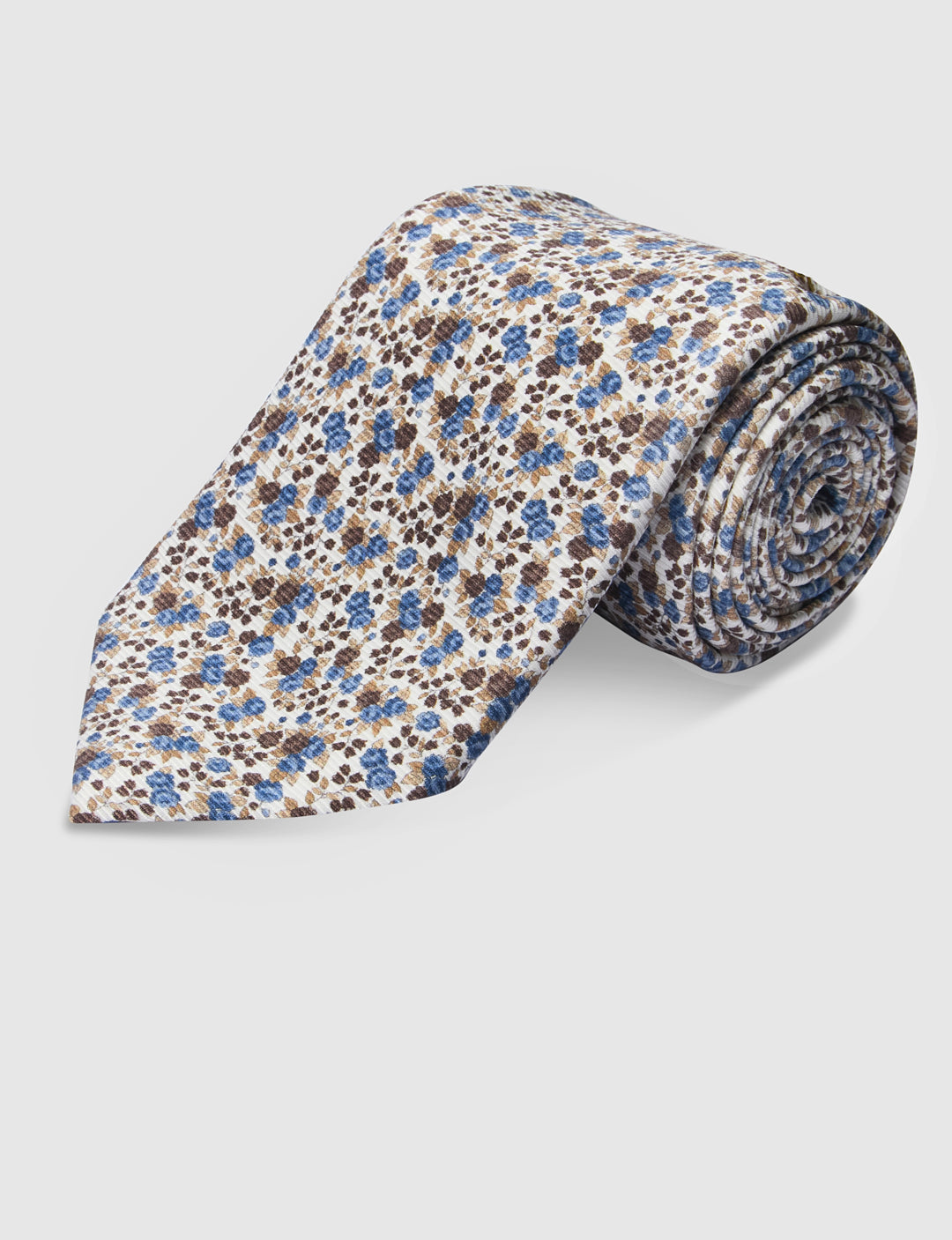 Italian Silk Tie Vintage Floral Print