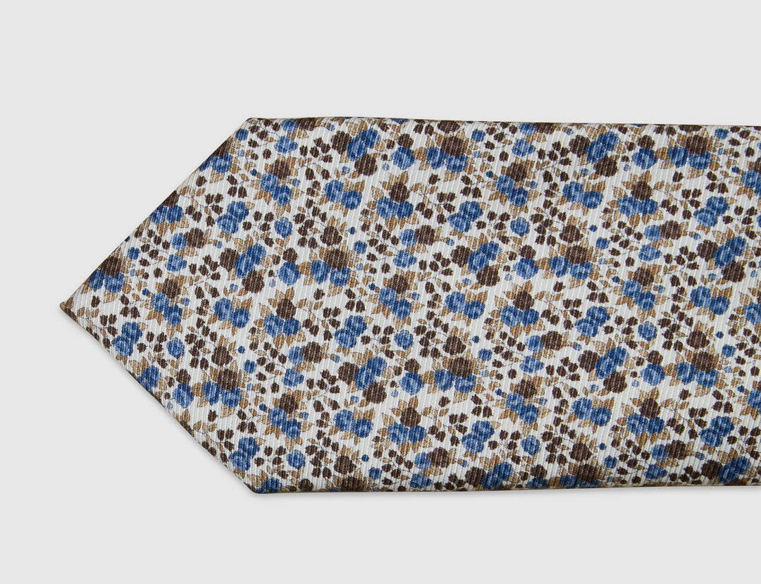 Italian Silk Tie Vintage Floral Print