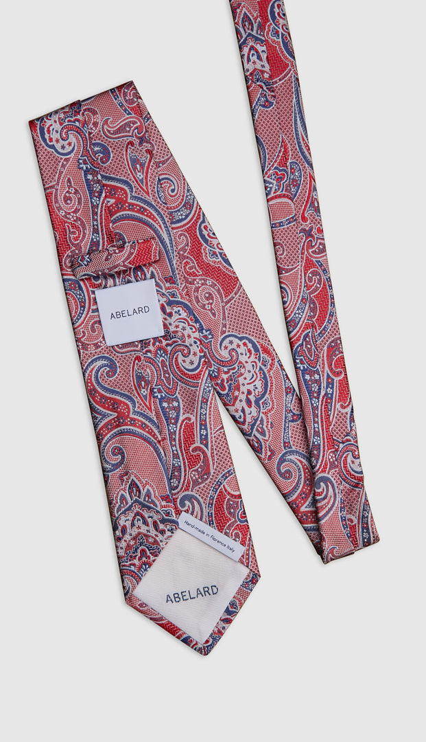 Italian Silk Tie Two-Tone Paisley Jacquard