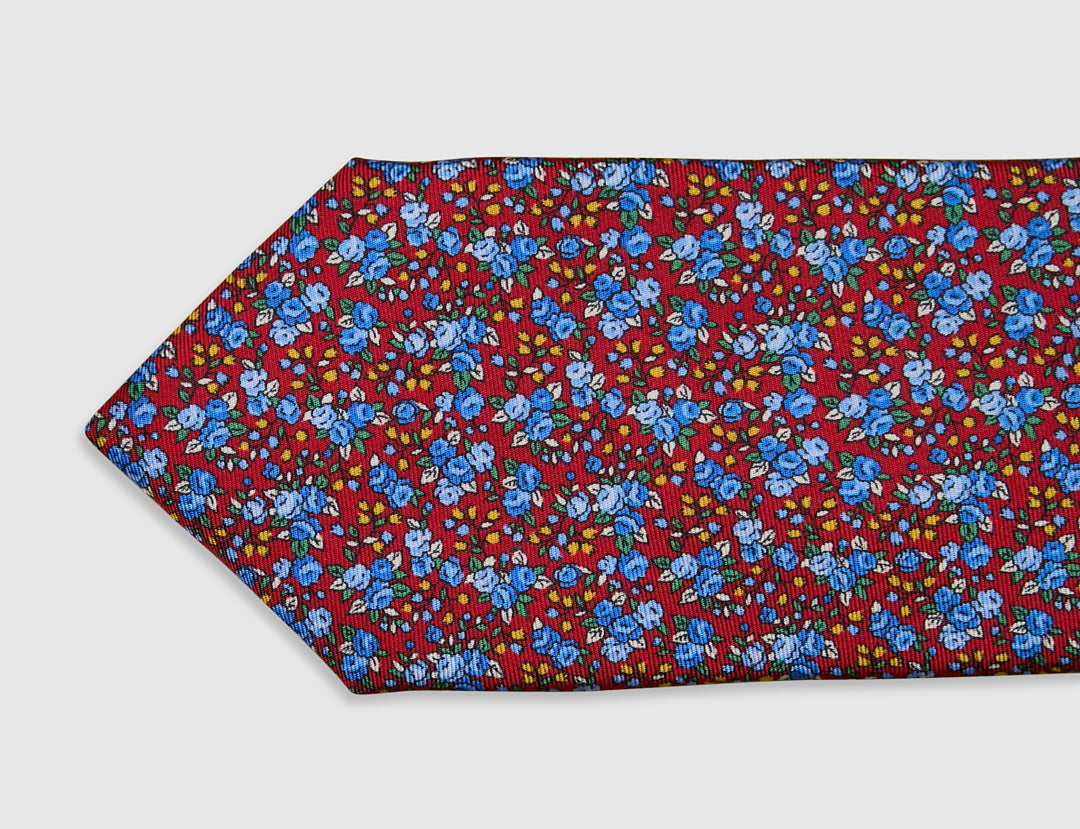 Italian Silk Tie Multicolour Floral