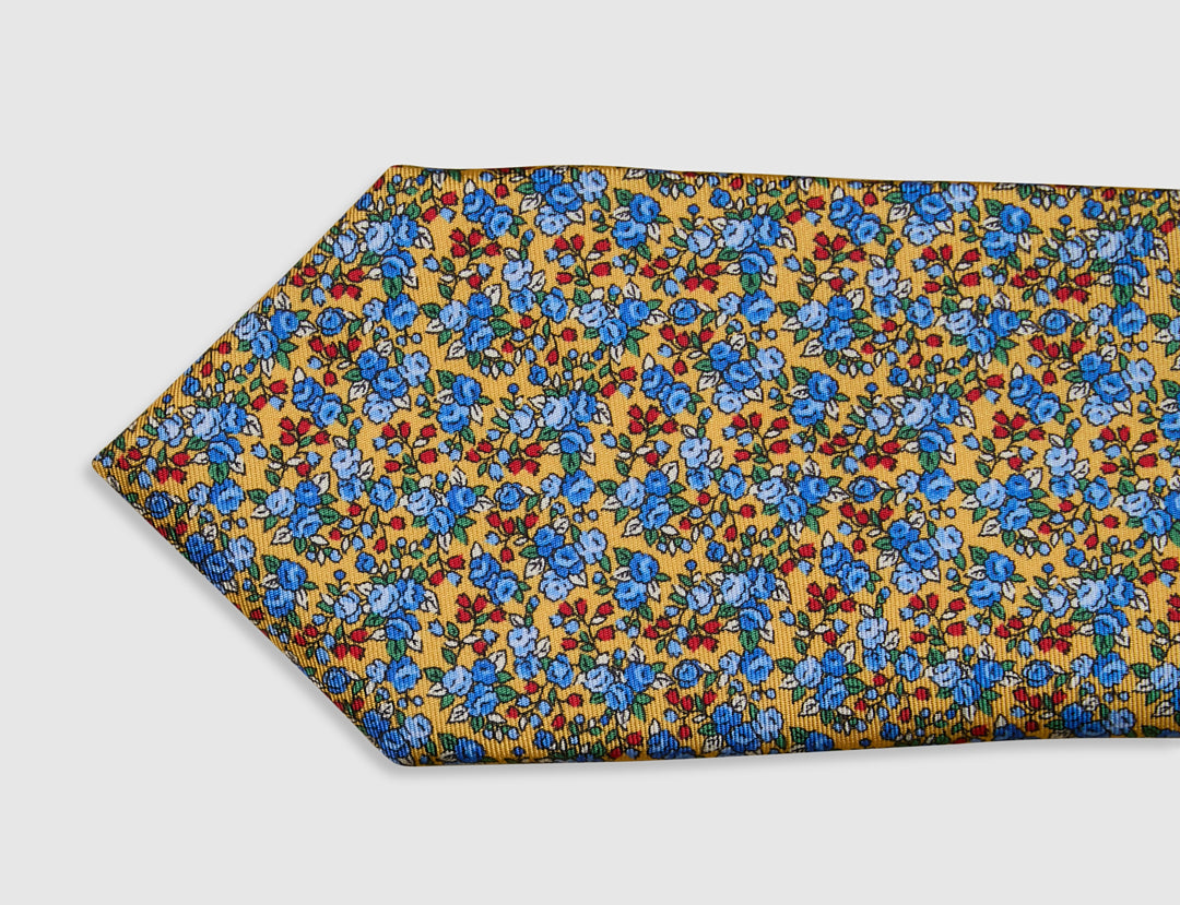Italian Silk Tie Multicolour Floral